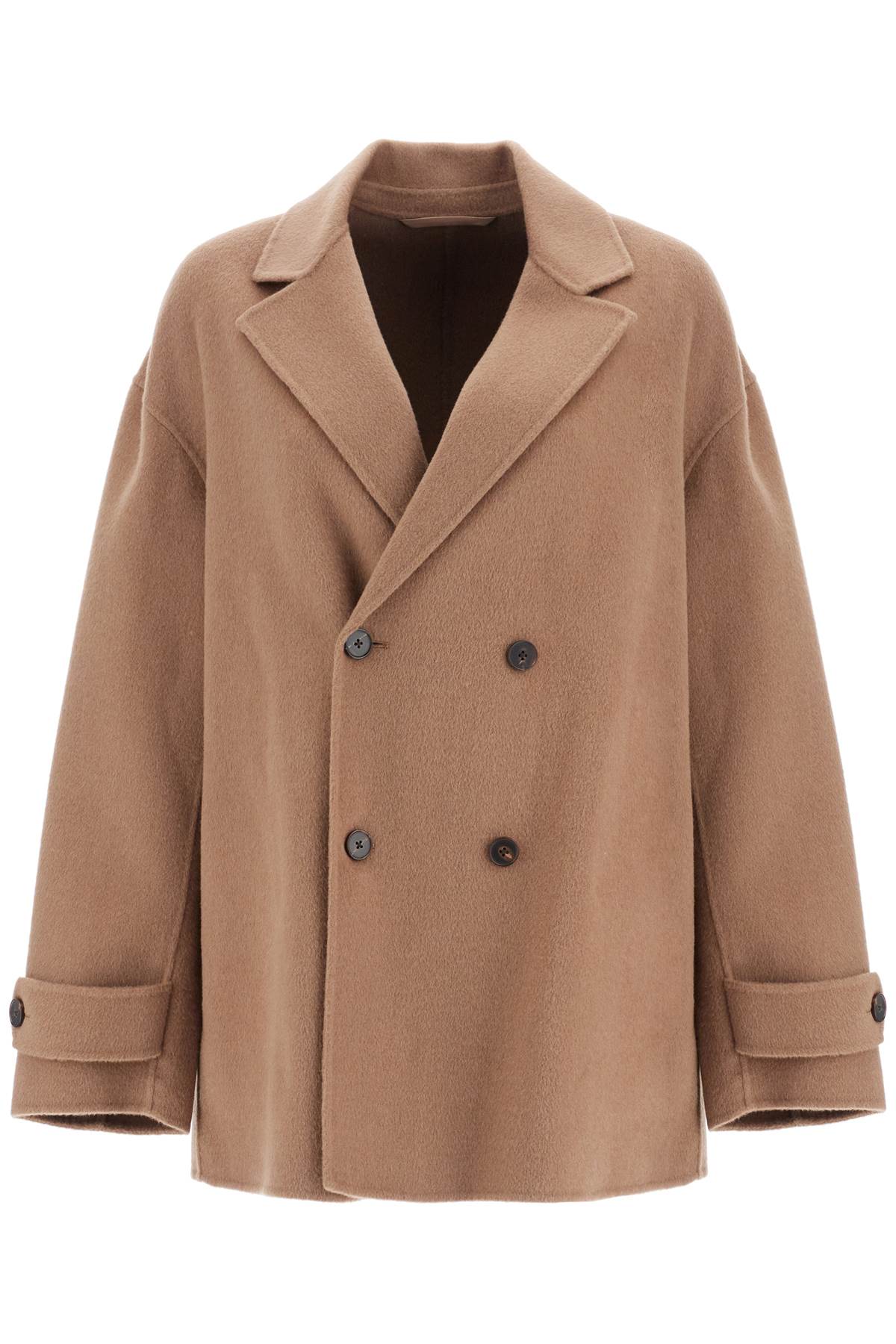 Shop Filippa K Wool And Cashmere Blend Cab In Beige