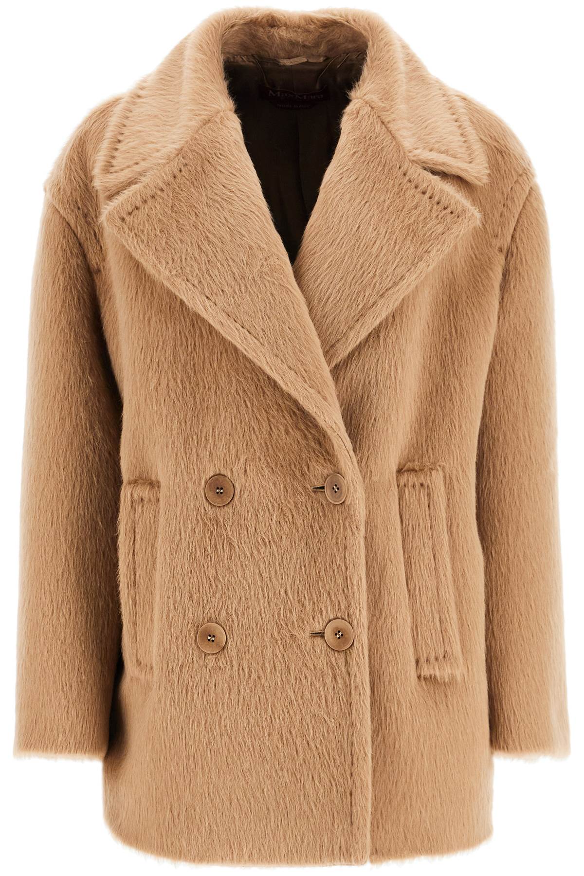 Shop Max Mara 'slam' Wool And Alpaca Blend In Beige