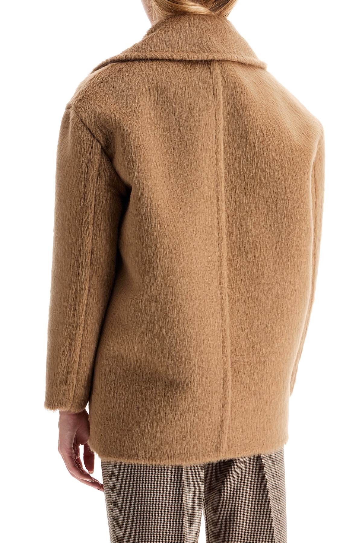 Shop Max Mara 'slam' Wool And Alpaca Blend In Beige