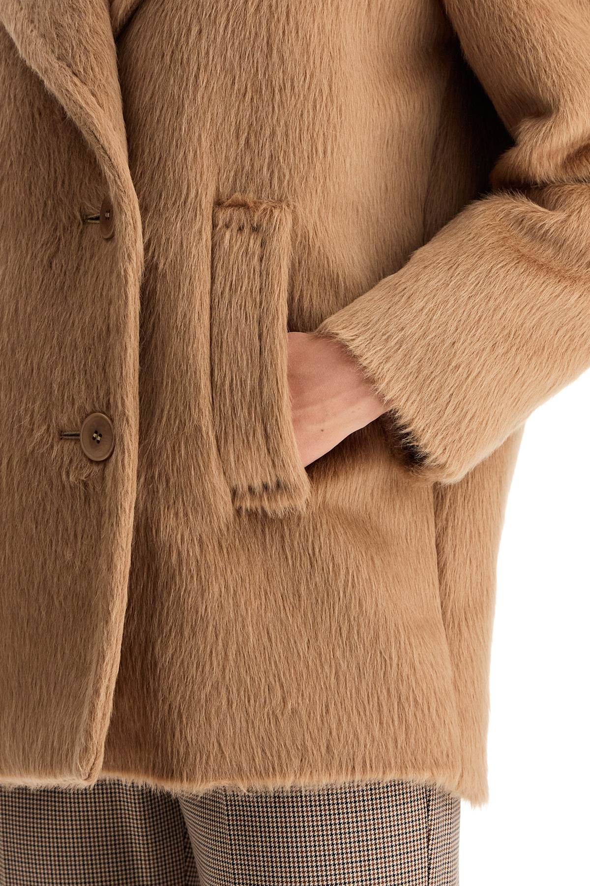 Shop Max Mara 'slam' Wool And Alpaca Blend In Beige