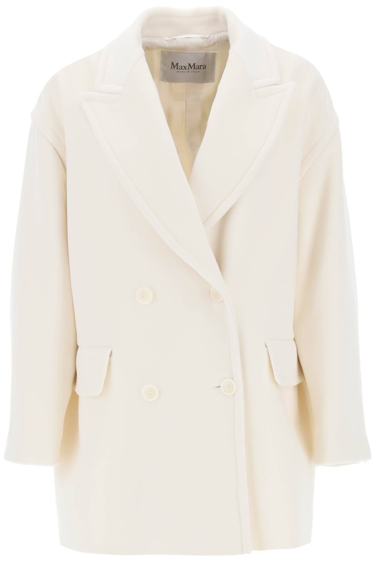Max Mara Meana Wool And Cashmere Coat In White