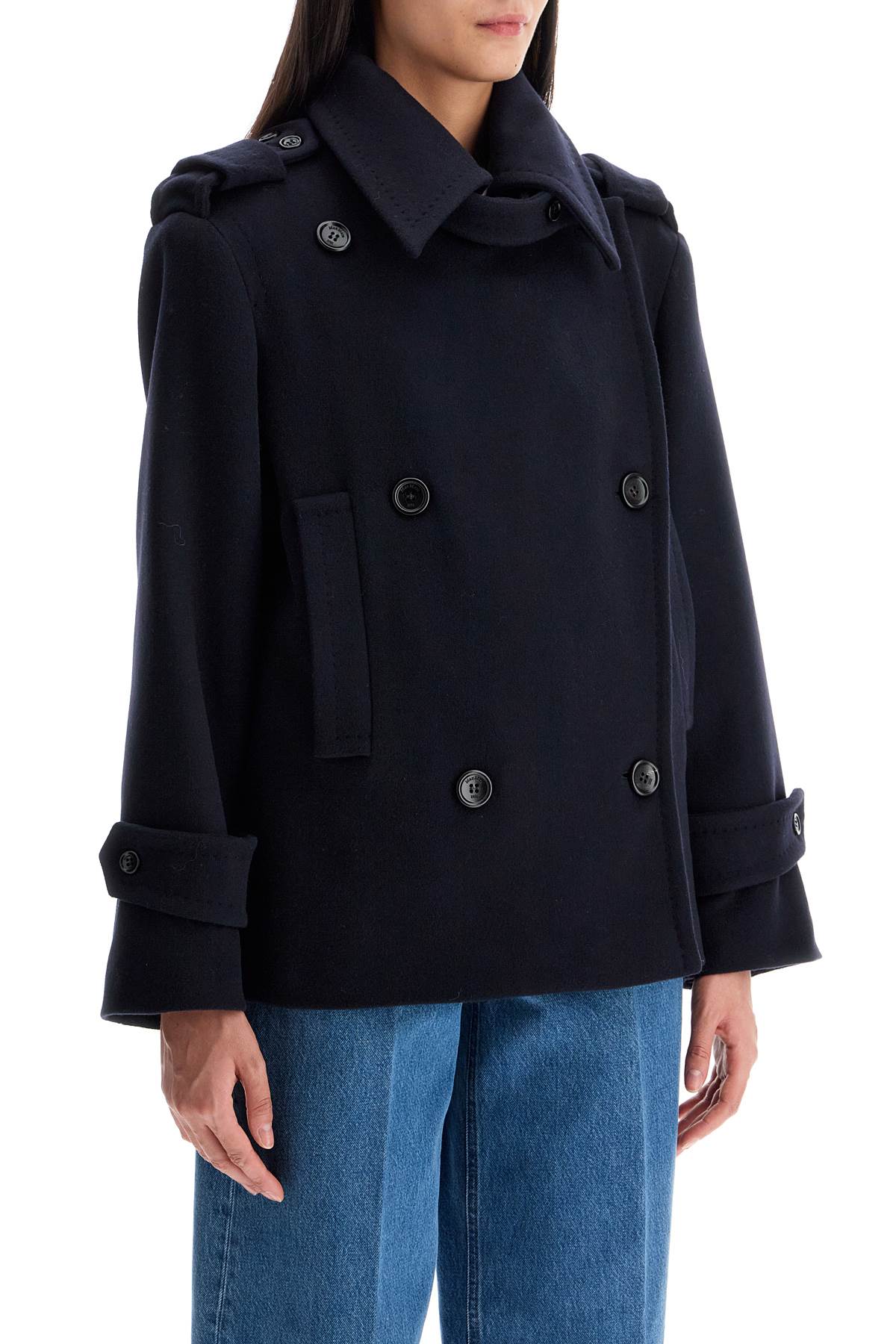 Shop Max Mara Wool And Cashmere 'laven In Blue