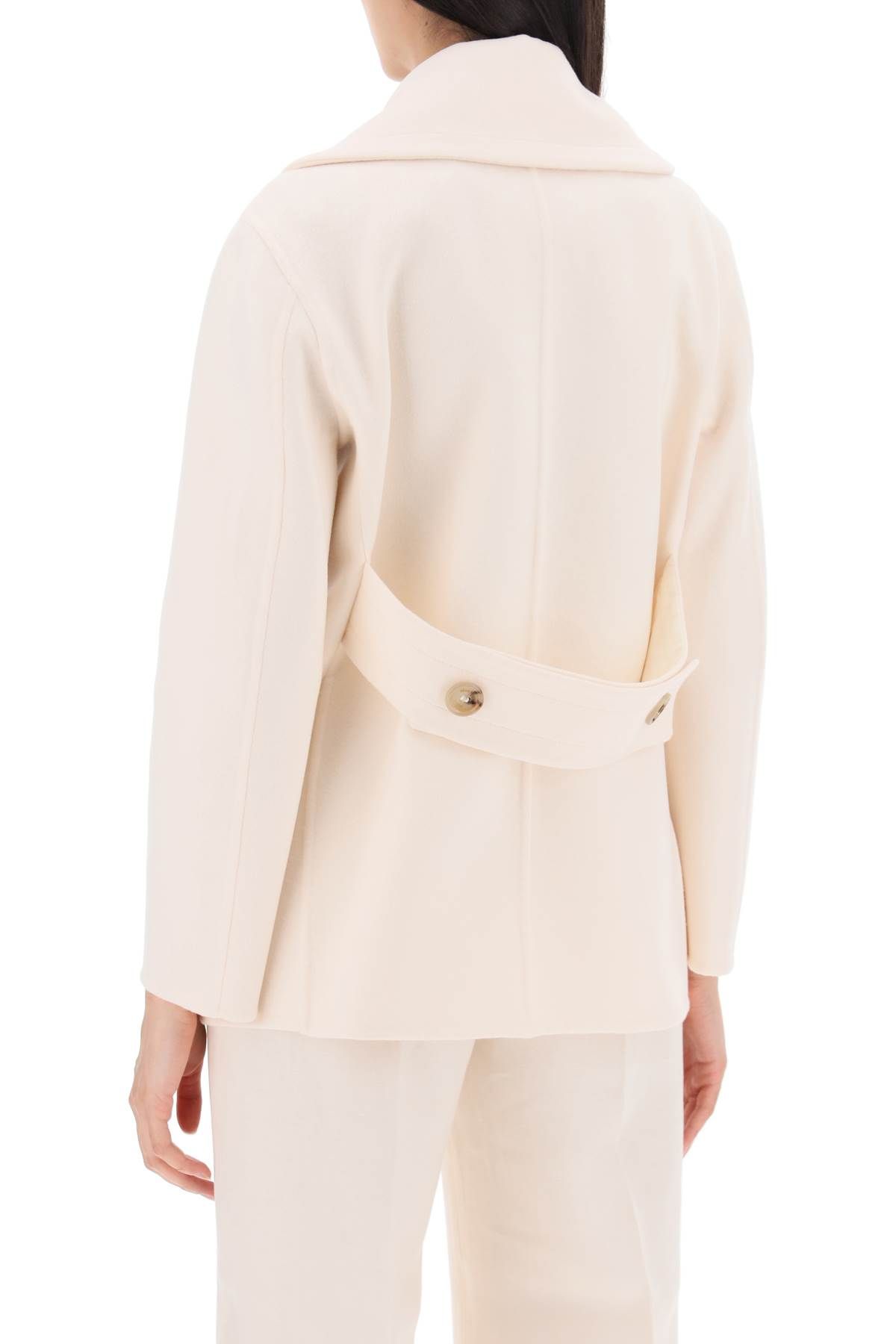 Shop Max Mara Edgard Double-breasted Wool And Cashmere In White