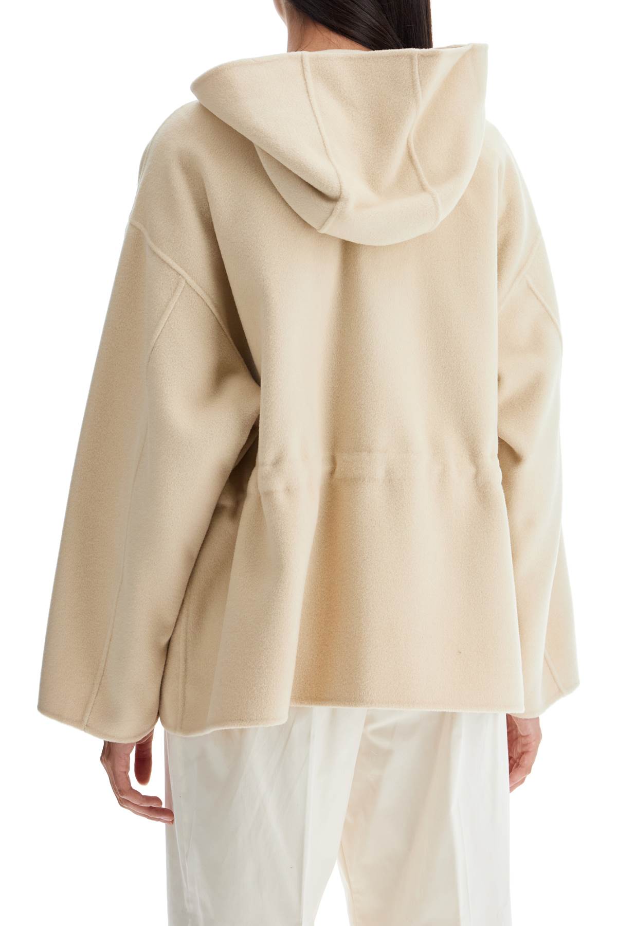 Shop Weekend Max Mara Short Coat With Hood January In Neutro