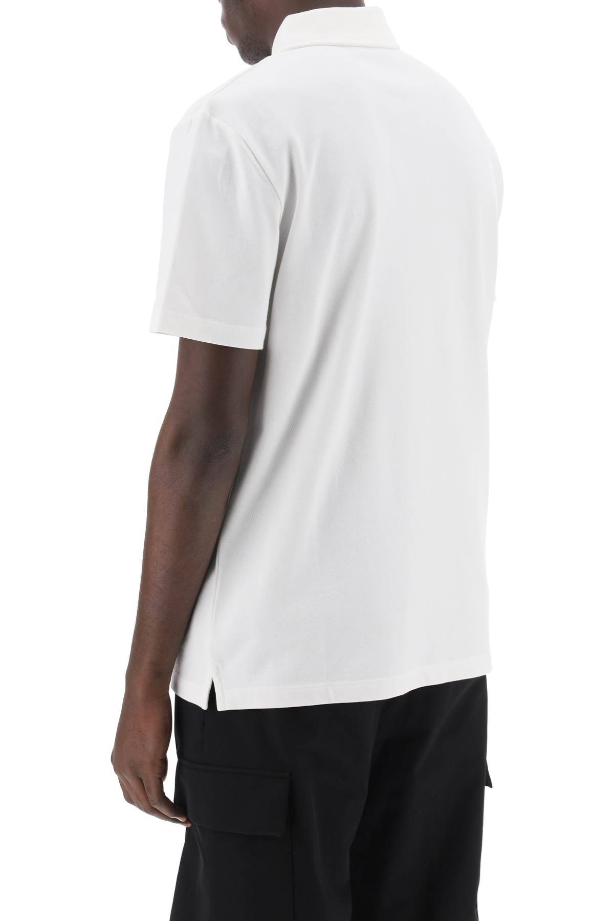 Shop Apc Carter Polo Shirt With Logo Embroidery In White