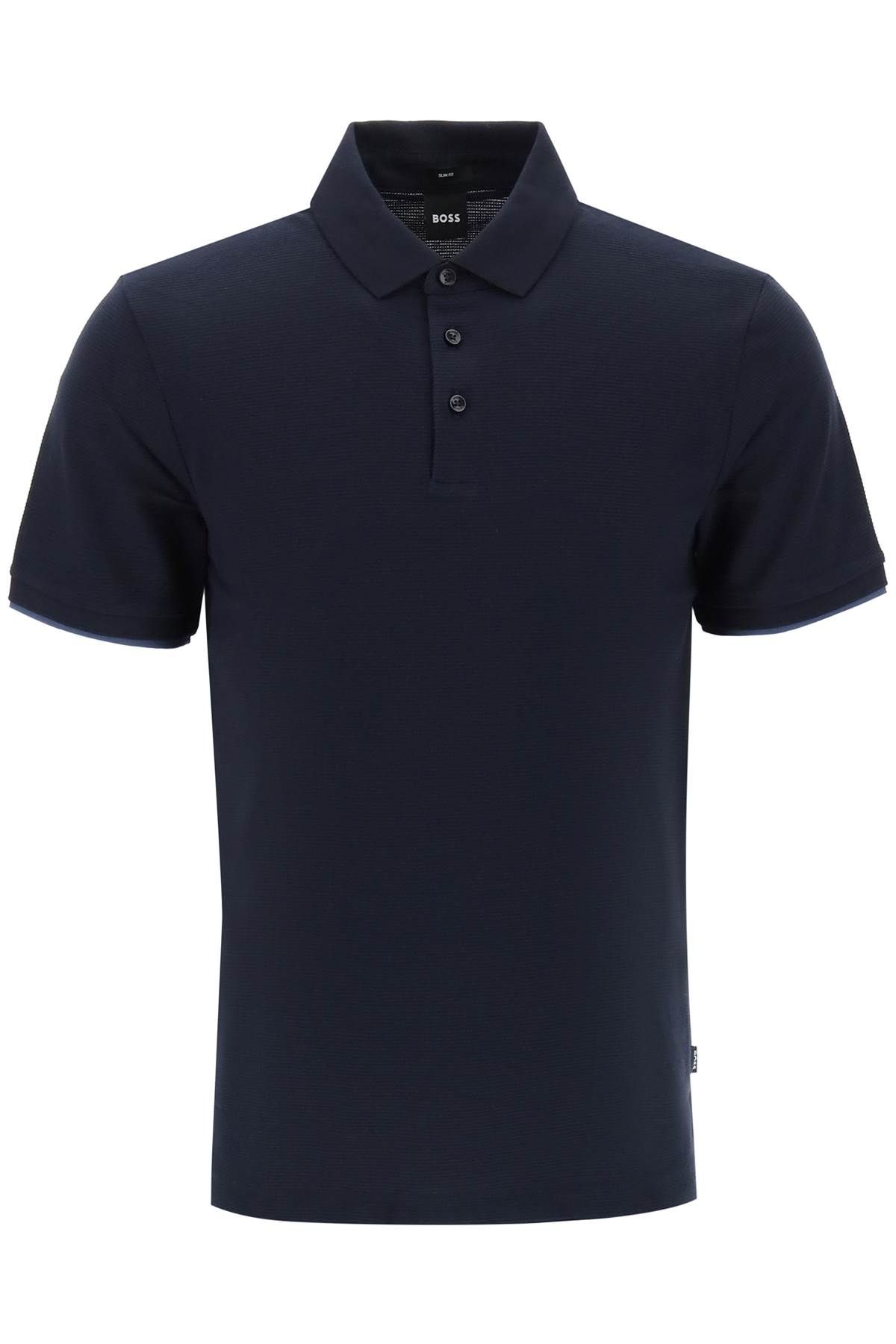 Shop Hugo Boss Phillipson Polo Shirt In Blue