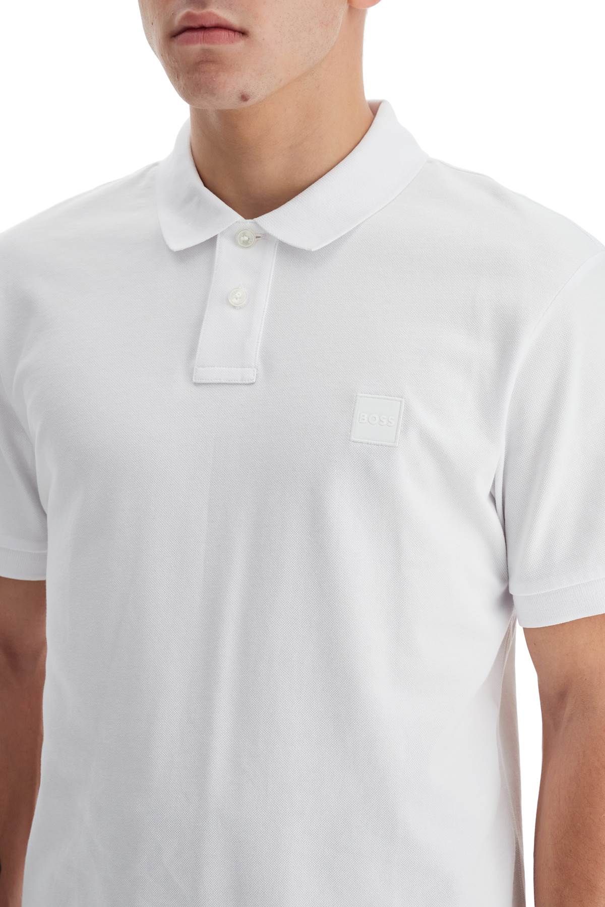 Shop Hugo Boss Slim Fit Passenger Polo Shirt In White