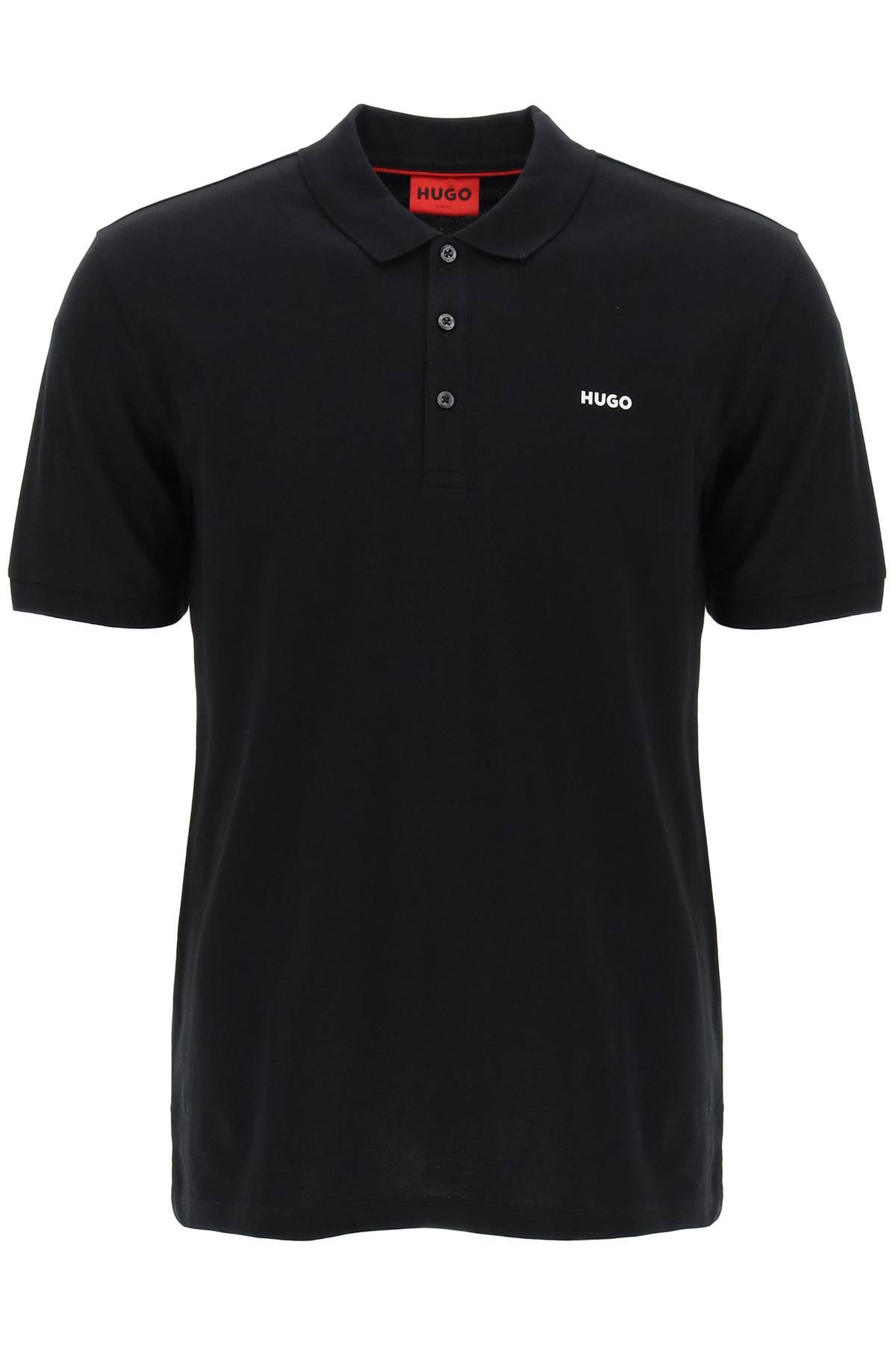 Shop Hugo Dinos Slim Fit Polo Shirt In Black