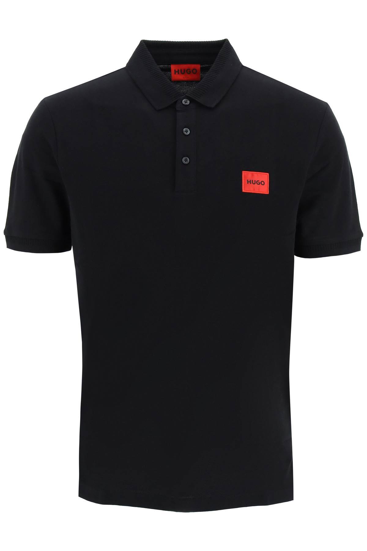 Shop Hugo Dereso Slim Fit Polo Shirt In Black