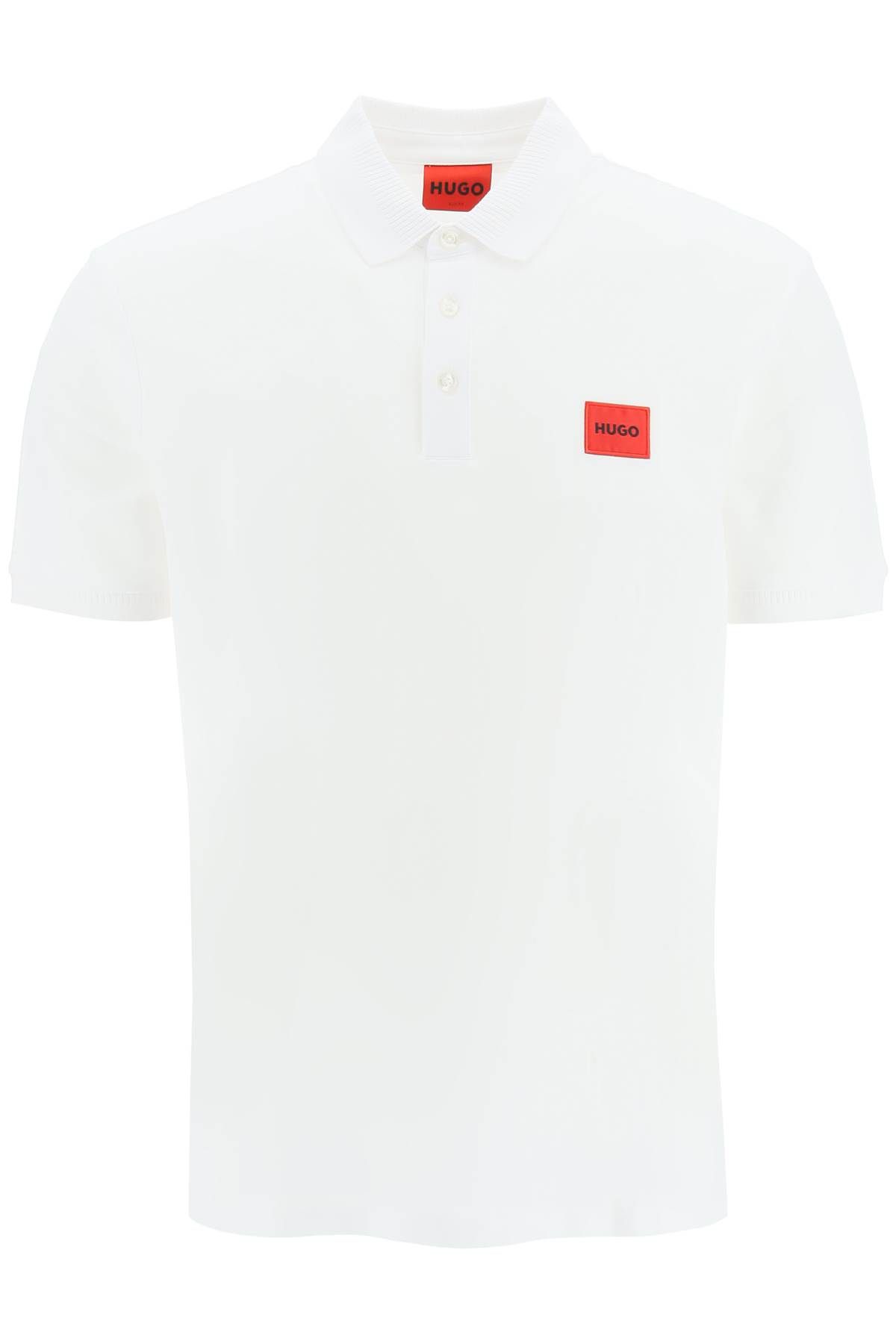 Shop Hugo Dereso Slim Fit Polo Shirt In White