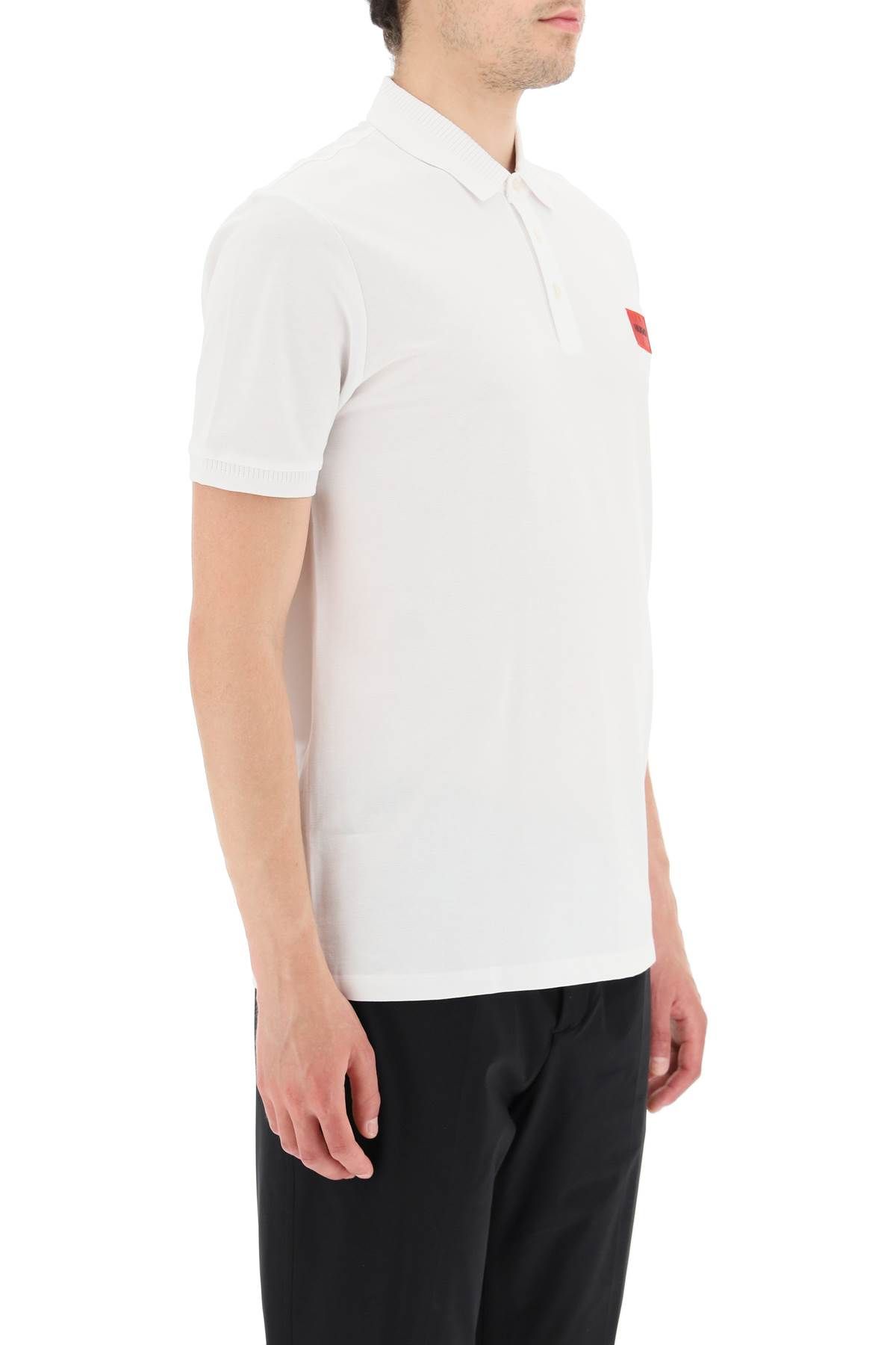 Shop Hugo Dereso Slim Fit Polo Shirt In White