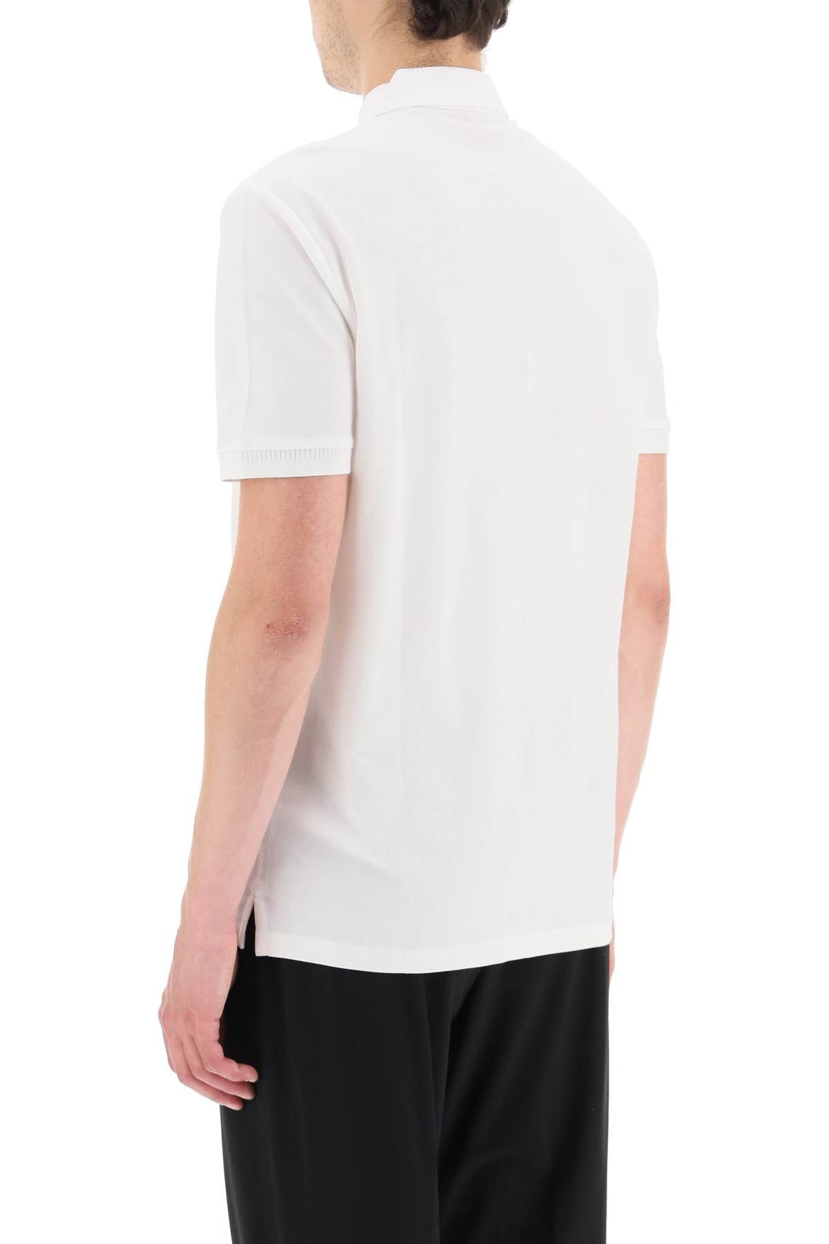 Shop Hugo Dereso Slim Fit Polo Shirt In White