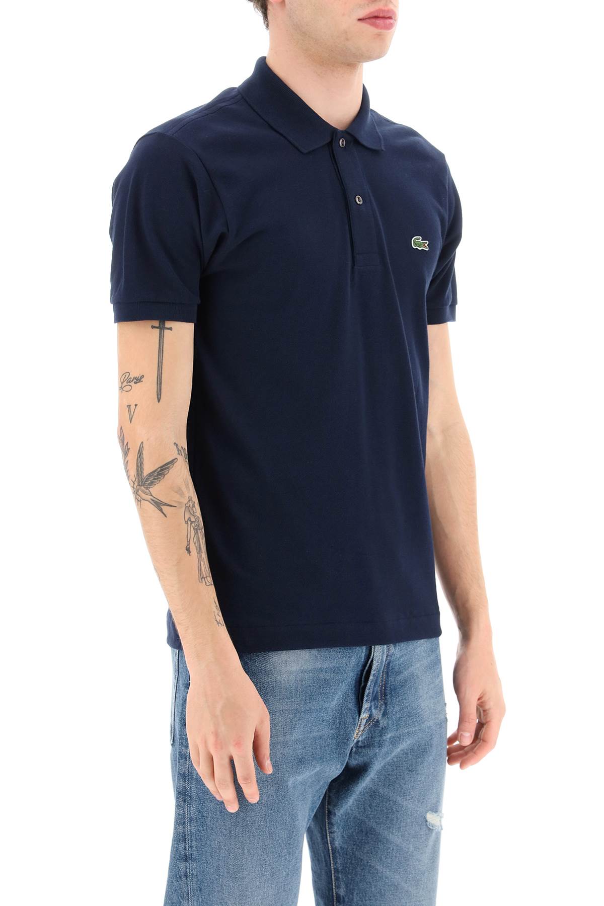 Shop Lacoste Cotton Piquet Polo In Blue