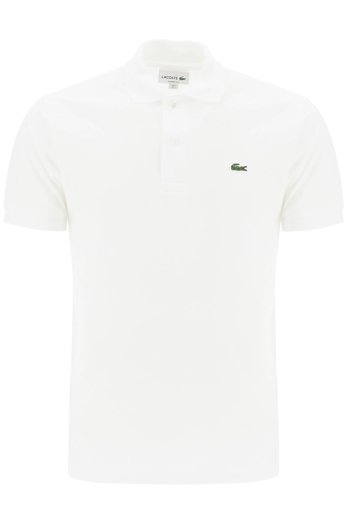 Shop Lacoste Cotton Piquet Polo In White