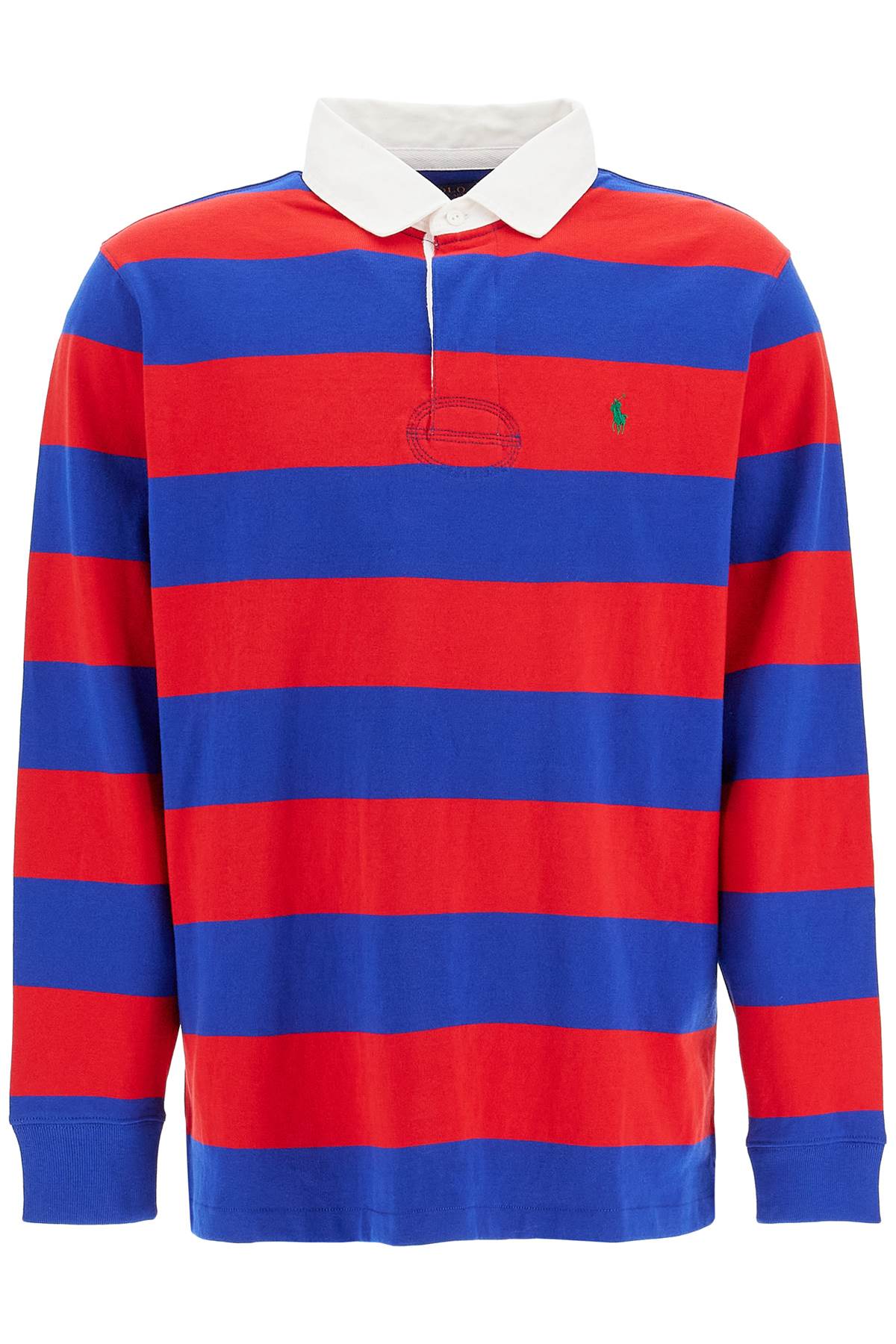 Shop Polo Ralph Lauren Long-sleeved Striped Polo Shirt For In Blue