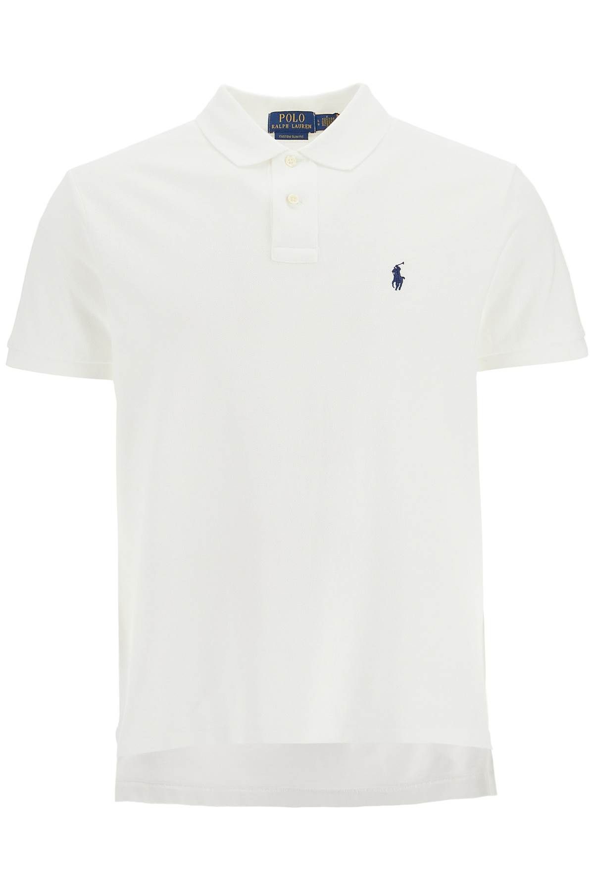 Shop Polo Ralph Lauren Polo Shirt With Logo Embroidery In White