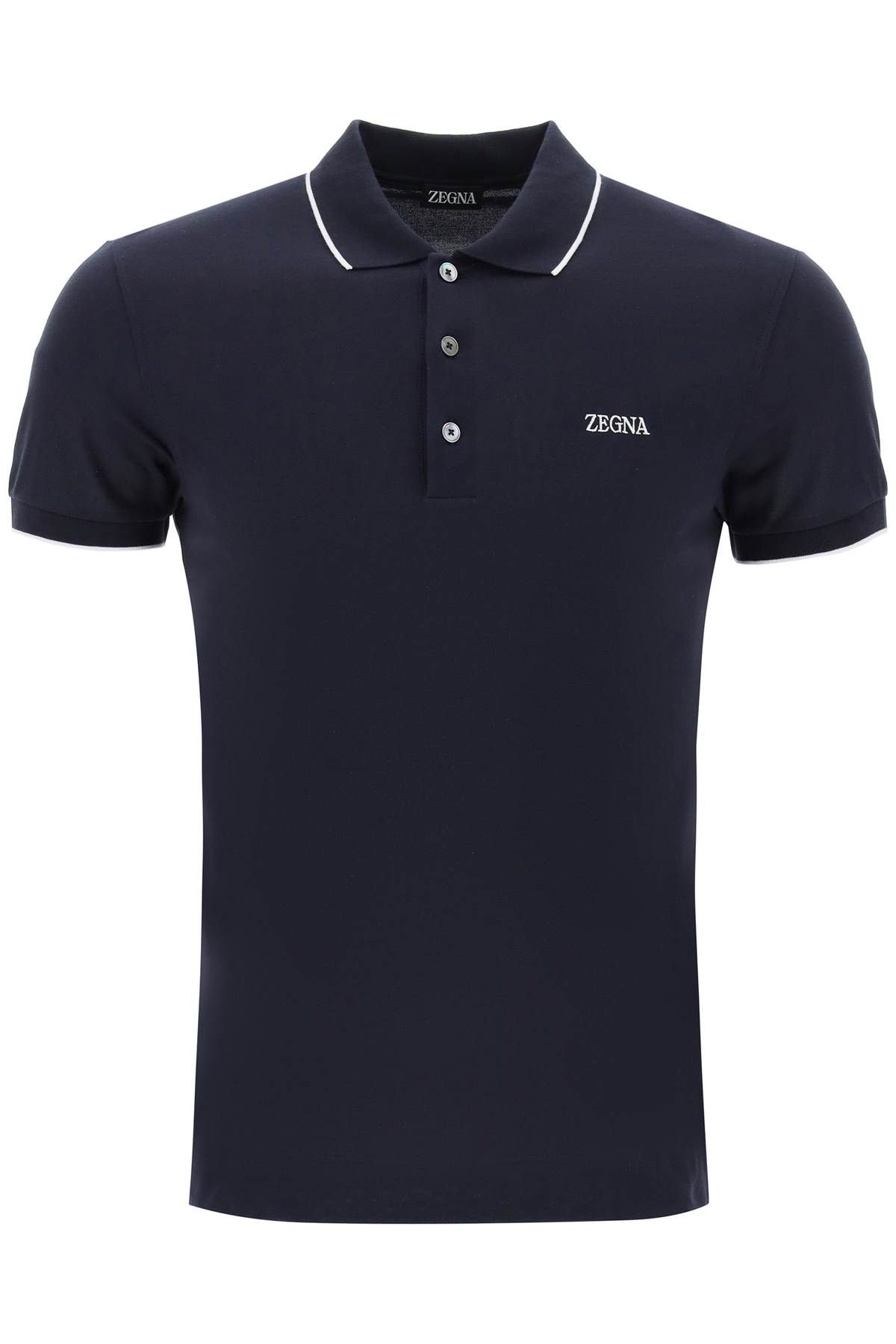 ZEGNA SLIM FIT POLO SHIRT IN STRETCH COTTON