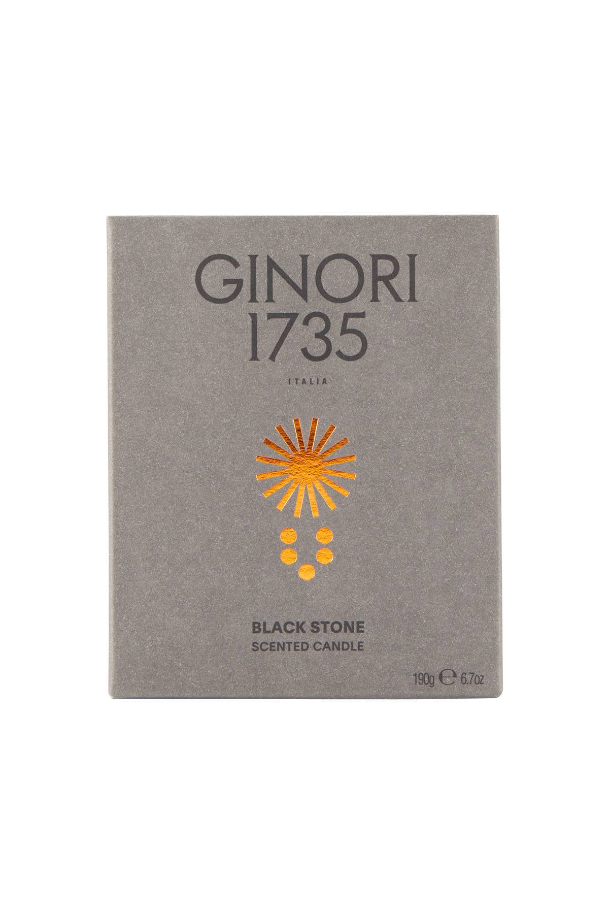 GINORI 1735 black stone scented candle refill for il seguace 190 gr