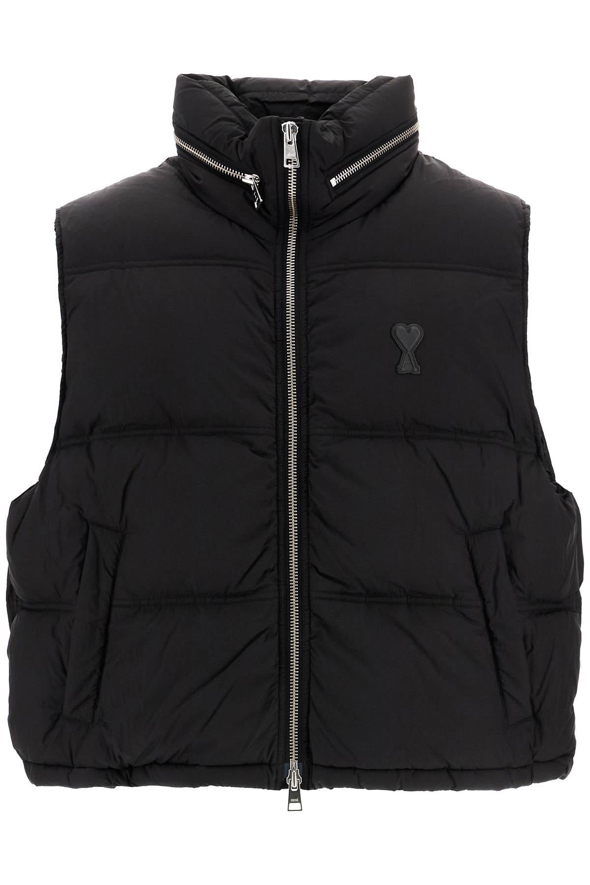 Ami Alexandre Matiussi Sleeveless Down Jacket With In Black