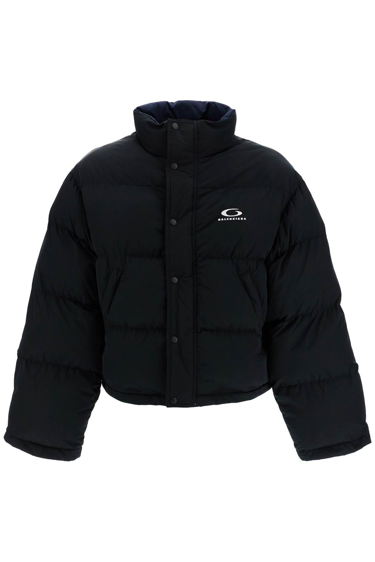 Balenciaga Reversible Loop Sports Icon Down Jacket In Black