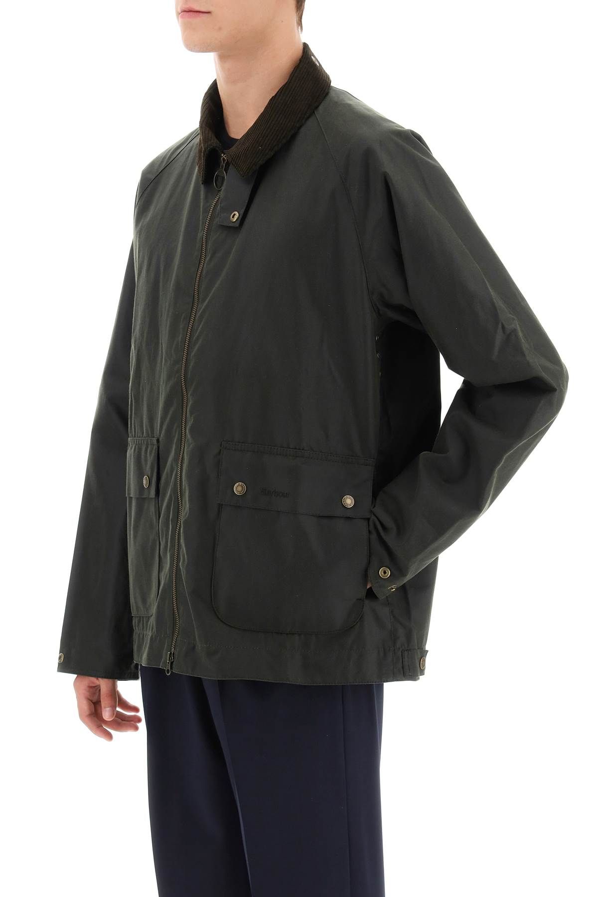 Shop Barbour Bedale Wax Jacket In Green