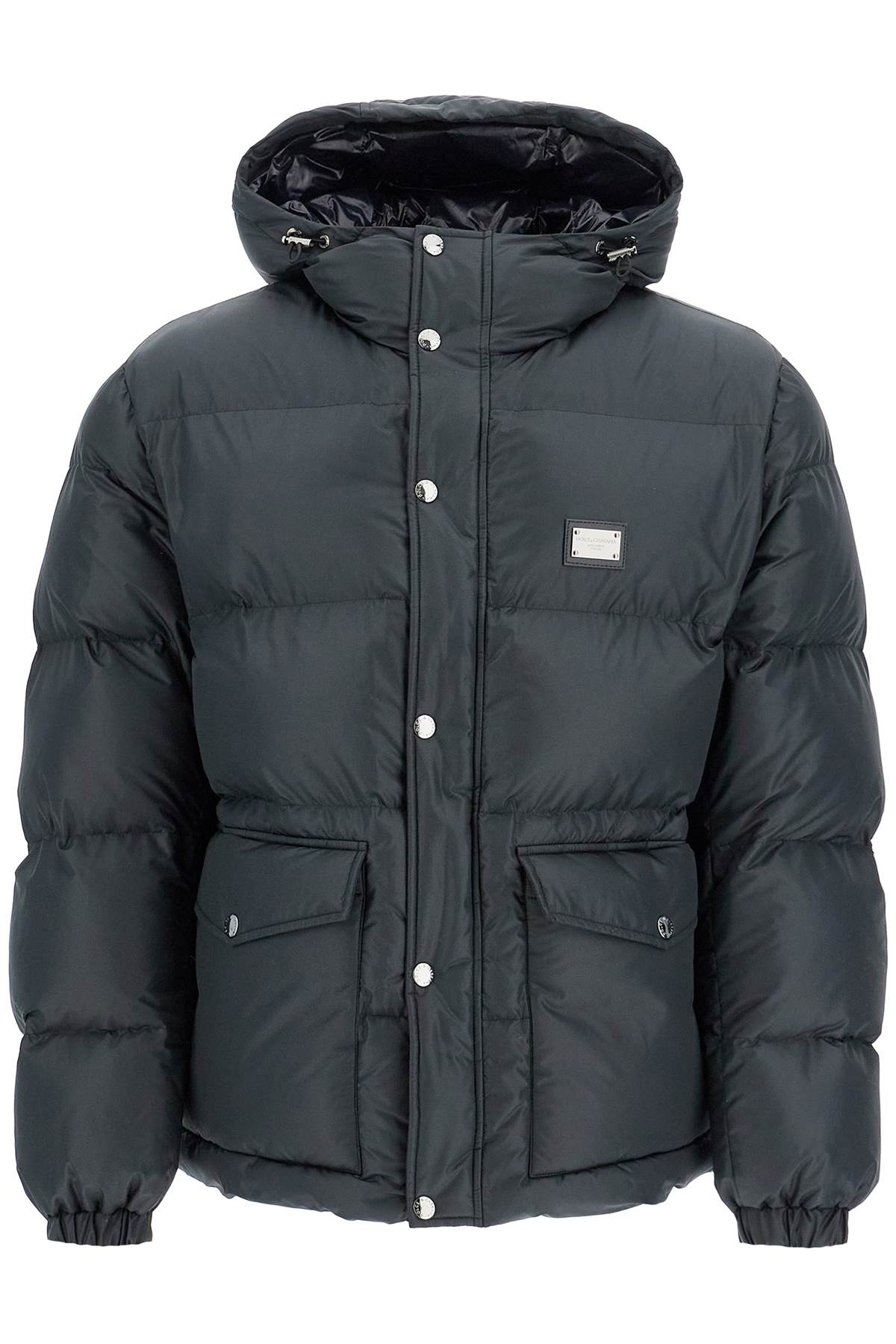 Shop Dolce & Gabbana Padded Jacket With Hood In Black