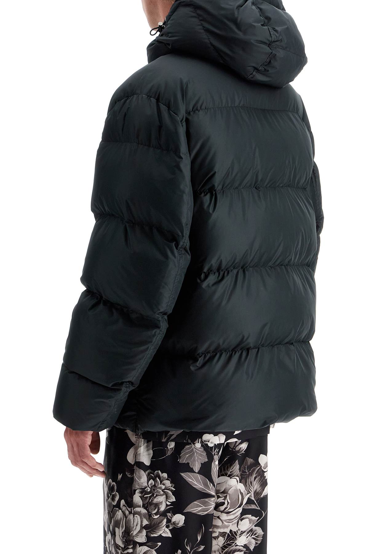 Shop Dolce & Gabbana Padded Jacket With Hood In Black