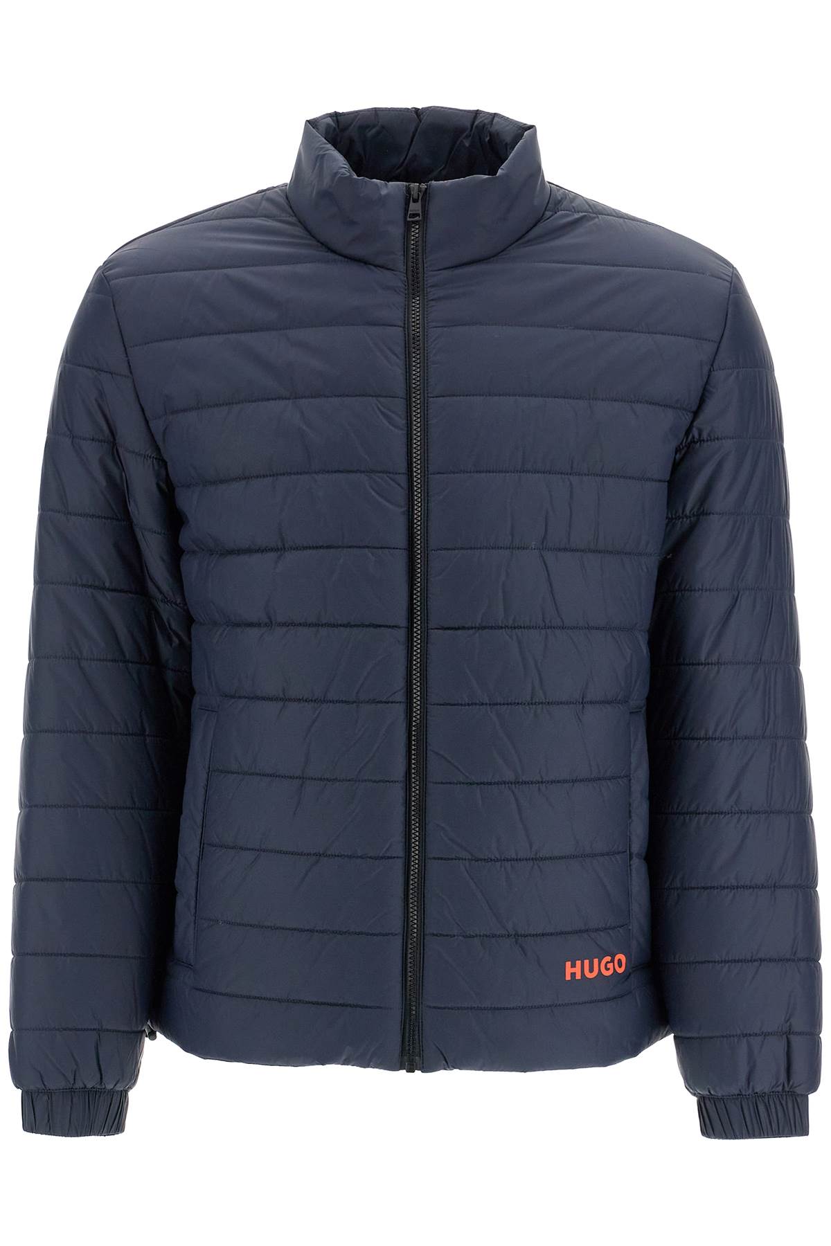 Shop Hugo Lightweight Recycled Nylon Down Jacket In Blue