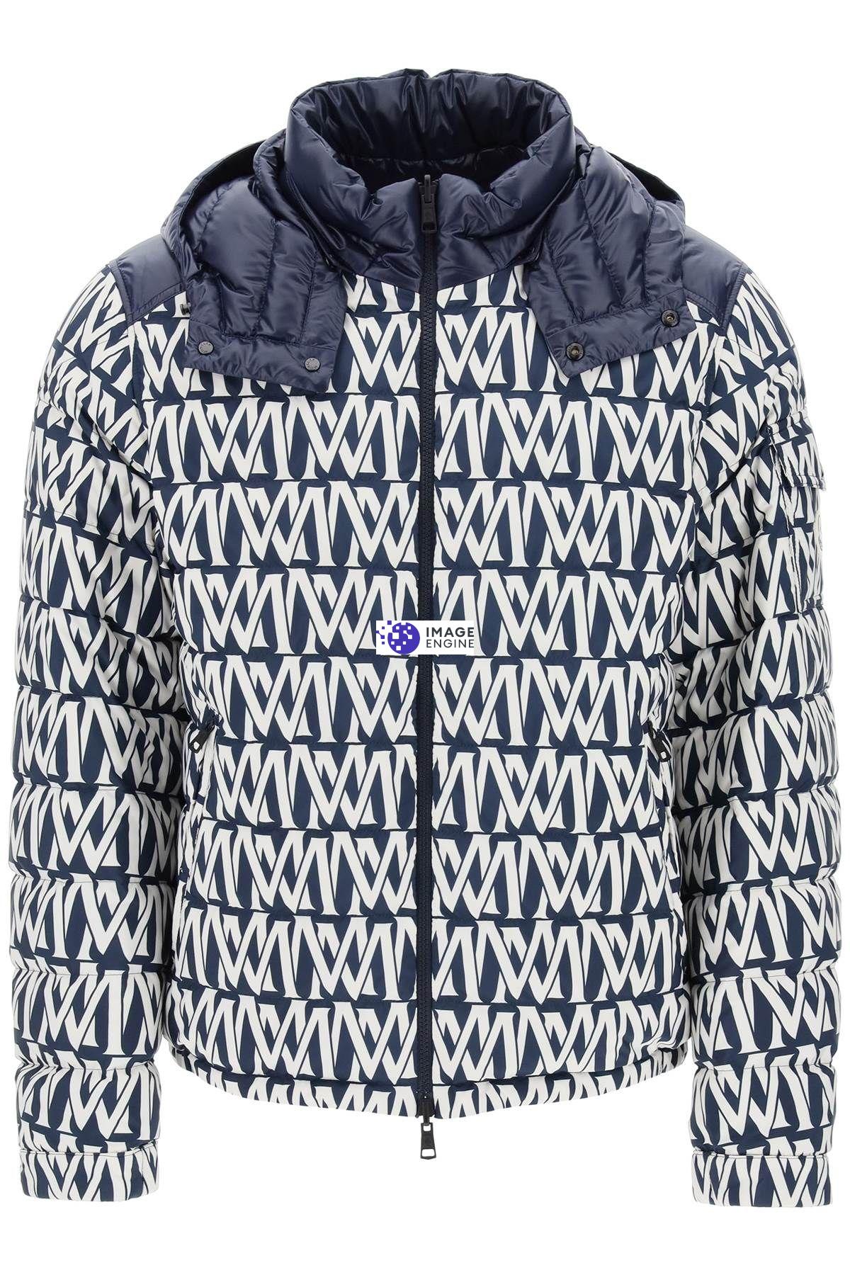 Shop Moncler Reversible Tablasses Down In Blue,white