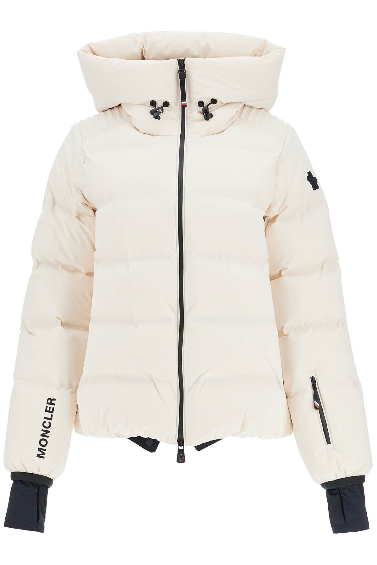 Shop Moncler Suisses Ski Down Jacket In Neutro