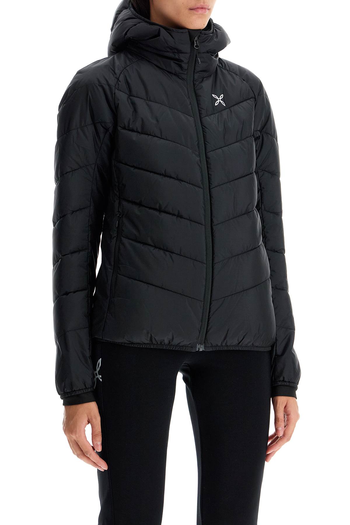 Shop Montura Short Destiny Down Jacket In Black