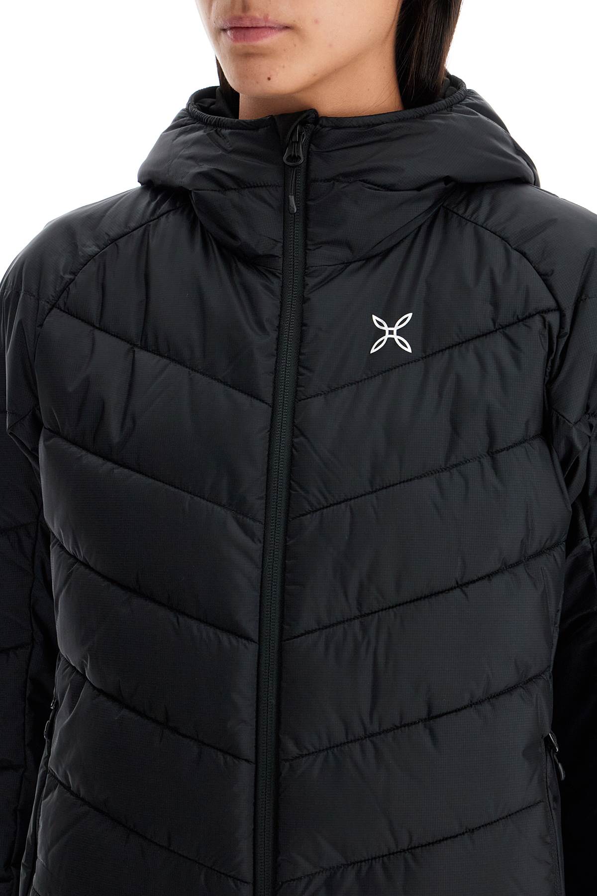 Shop Montura Short Destiny Down Jacket In Black