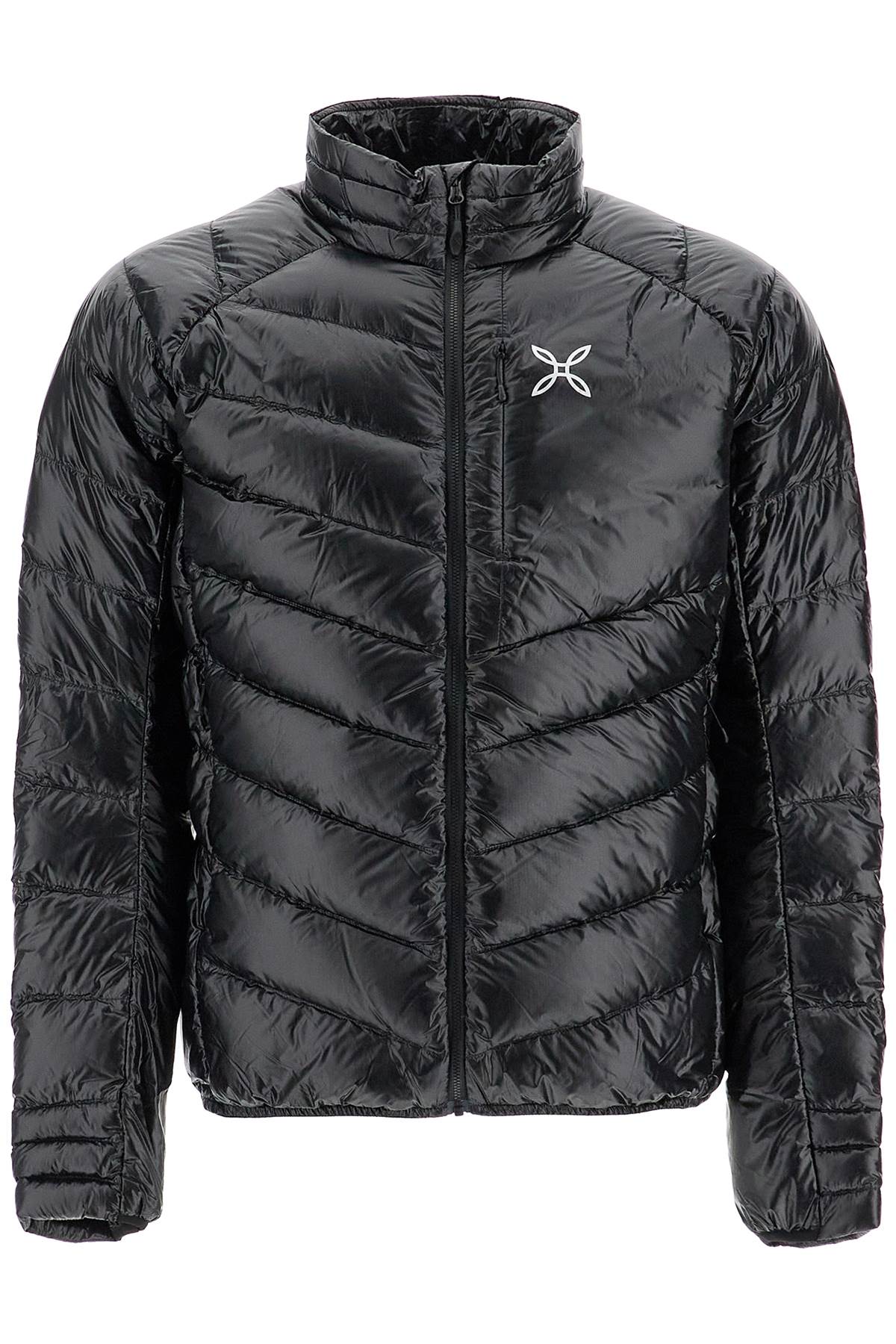 Shop Montura Short Helios Down Jacket In Black