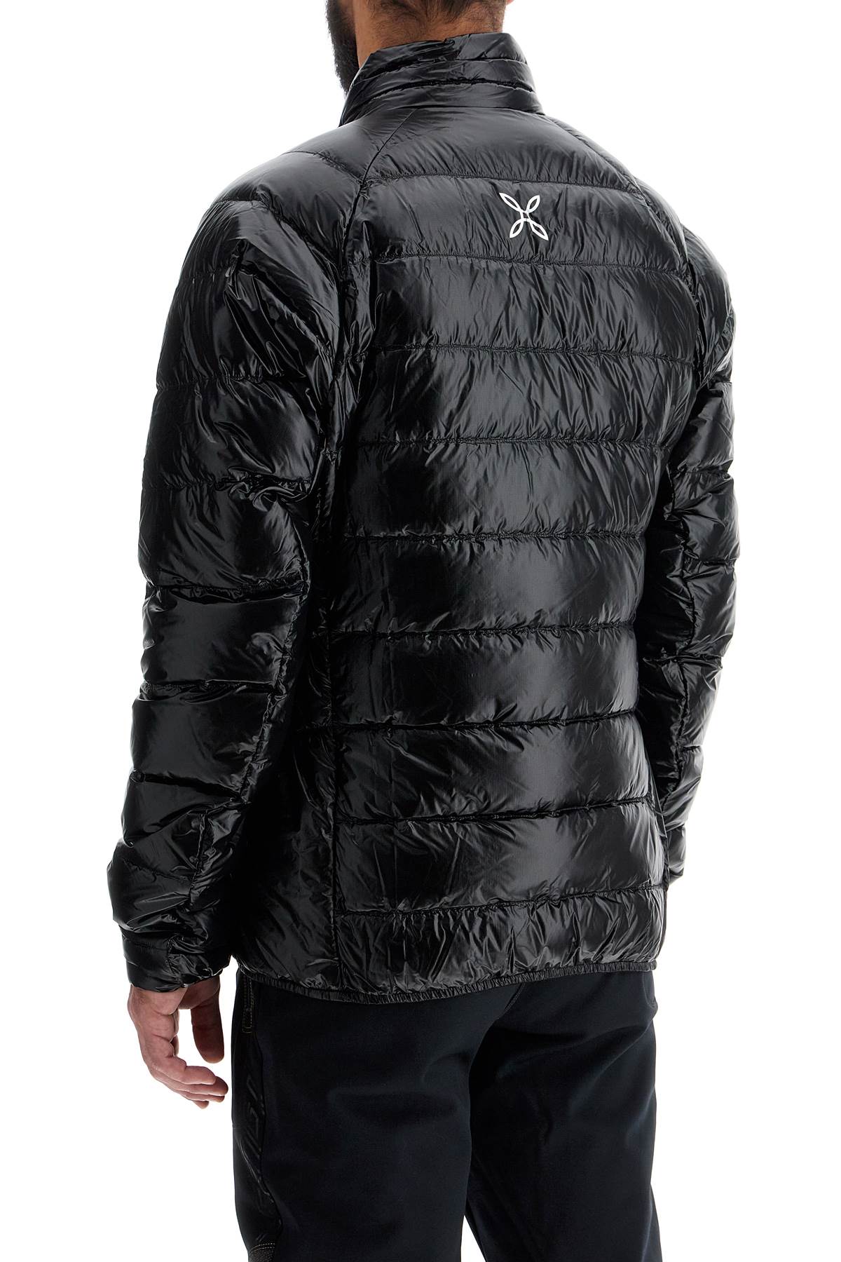 Shop Montura Short Helios Down Jacket In Black