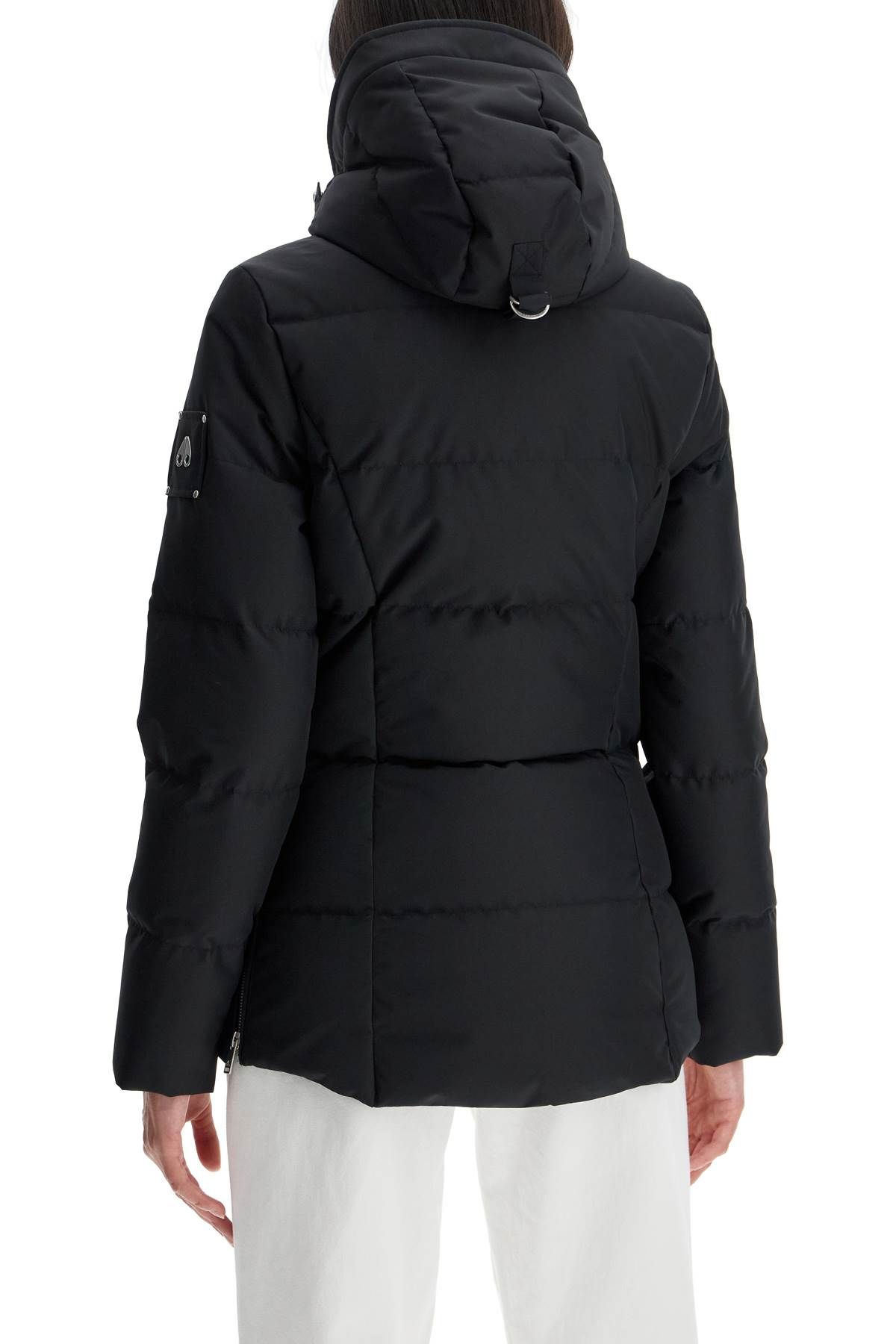 Shop Moose Knuckles Cloud 3q Down Jacket With She In Black