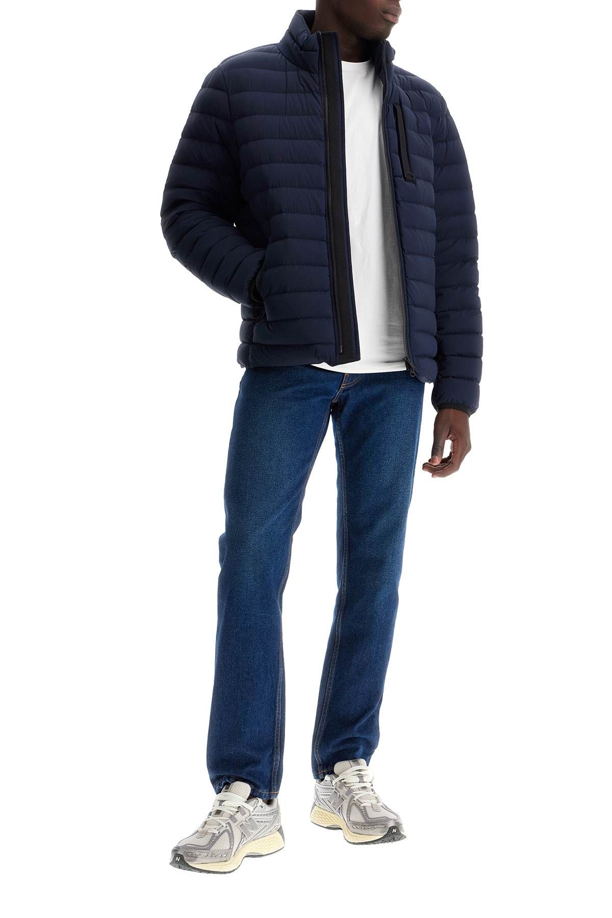 Shop Moose Knuckles Laki Active Flex Down Jacket In Blue