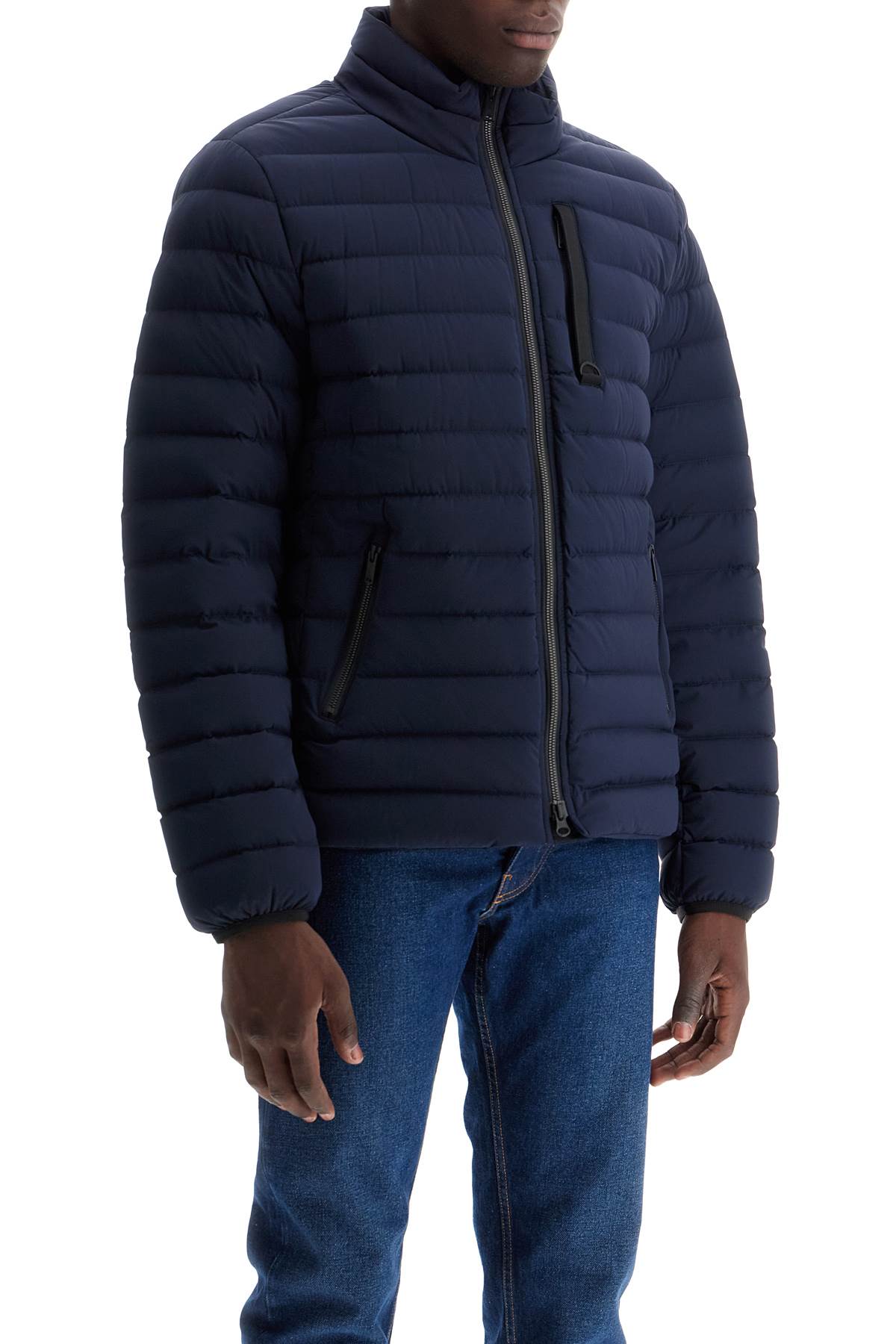 Shop Moose Knuckles Laki Active Flex Down Jacket In Blue