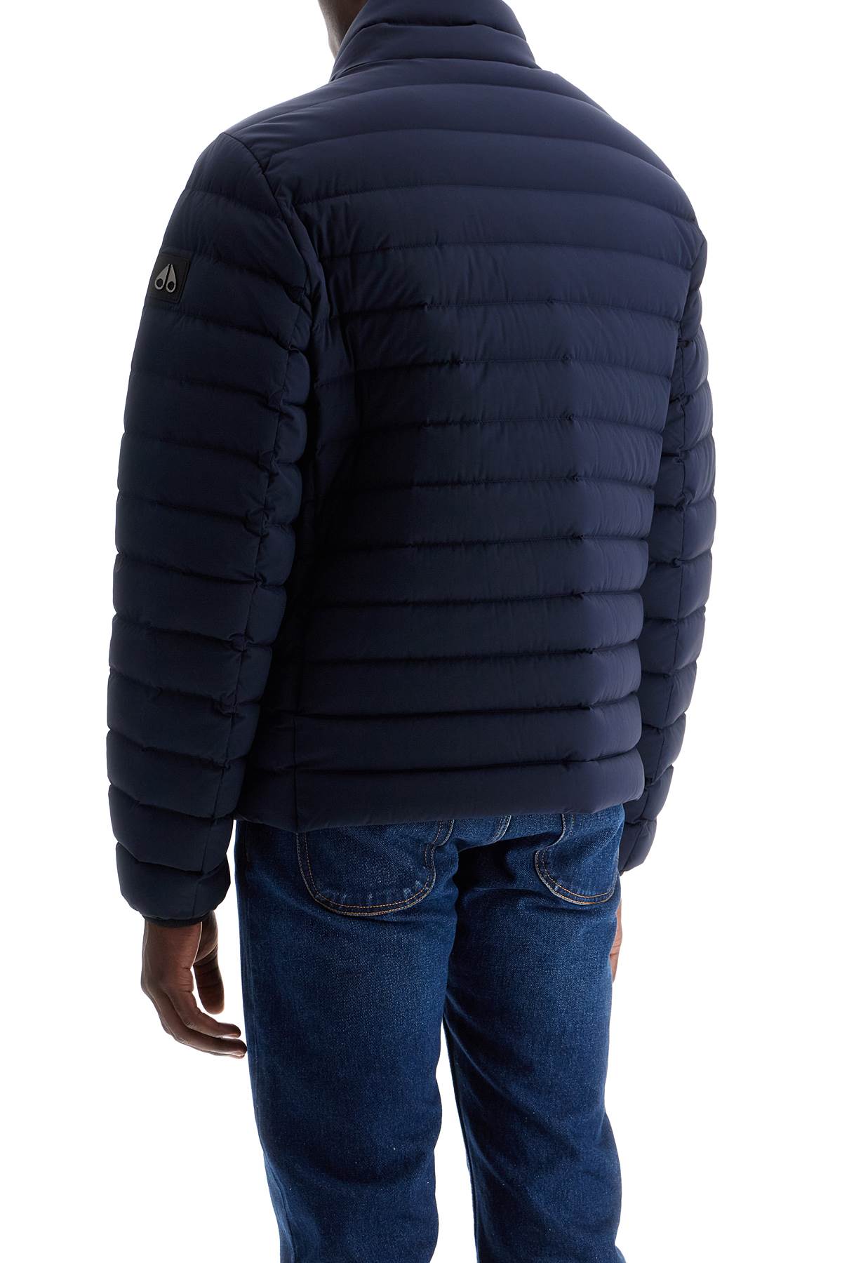 Shop Moose Knuckles Laki Active Flex Down Jacket In Blue