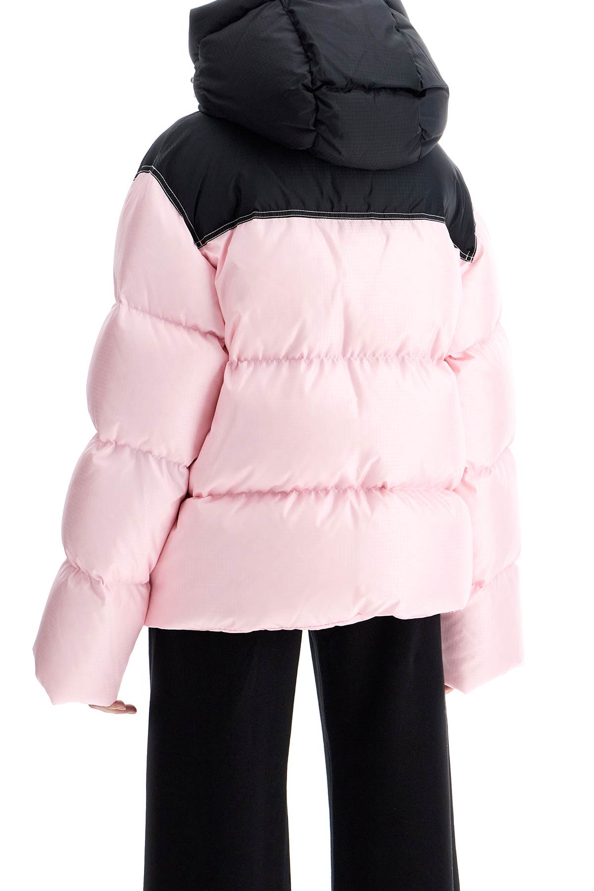 Shop Off-white Oversized Down Jacket With In Pink