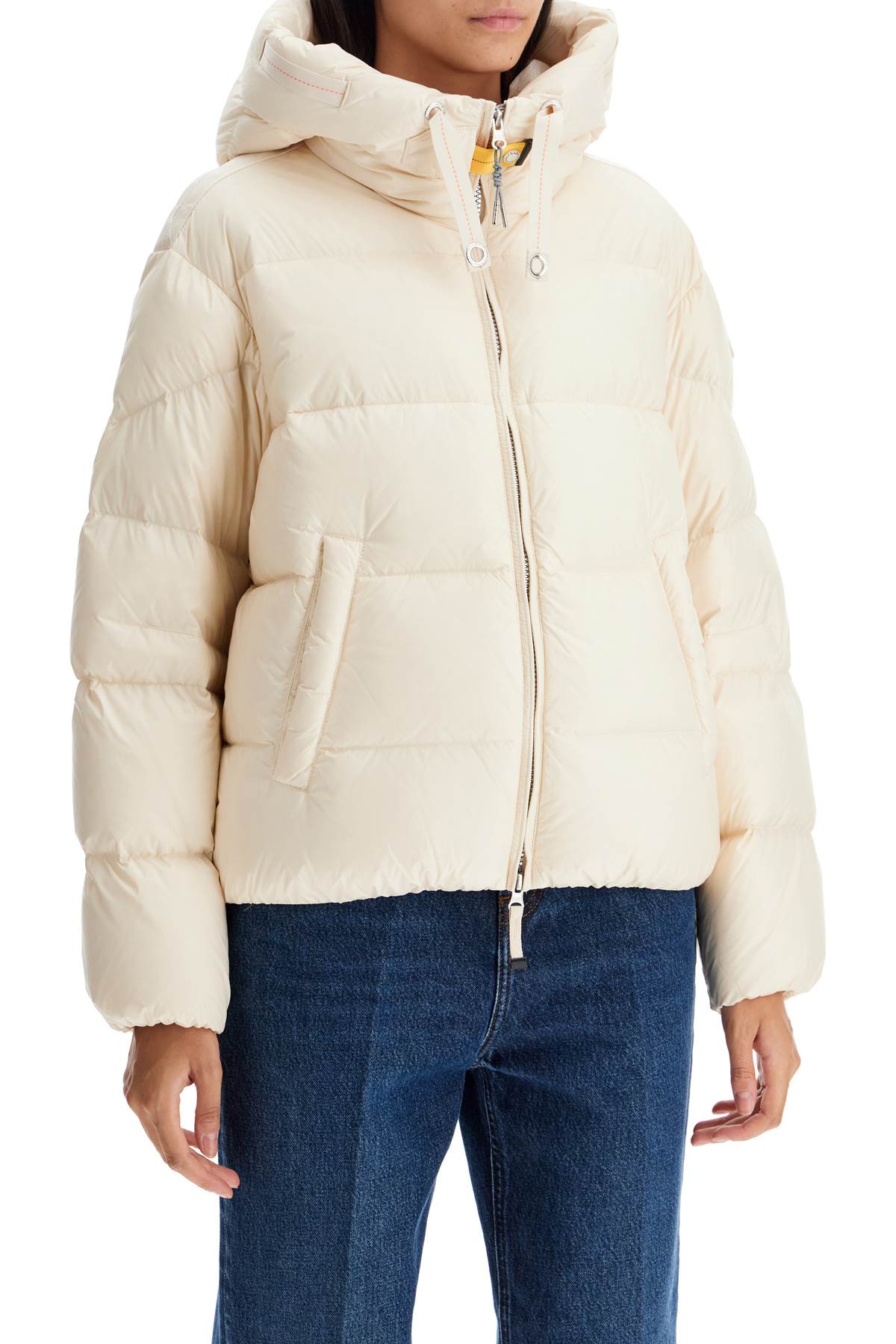 Shop Parajumpers Tilly Hooded Down Jacket In White