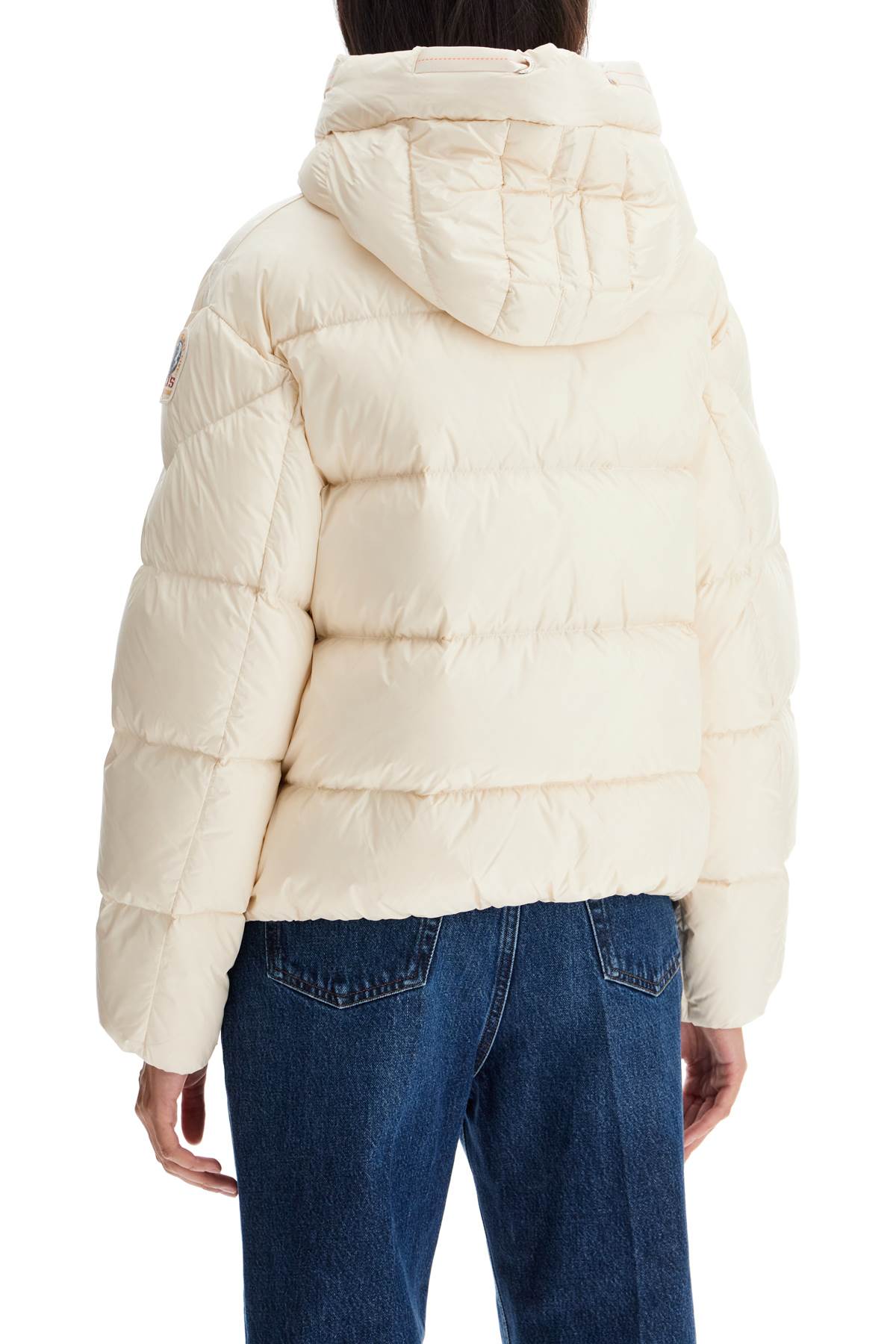 Shop Parajumpers Tilly Hooded Down Jacket In White