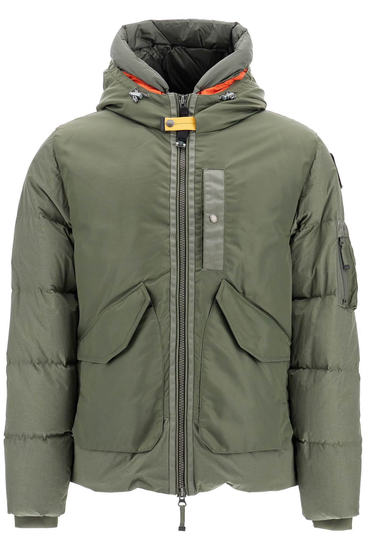 Shop Parajumpers Short Vantage Down Jacket In Green