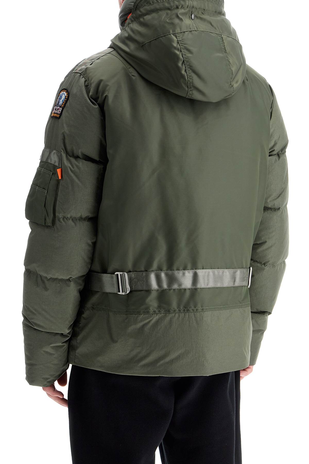 Shop Parajumpers Short Vantage Down Jacket In Green