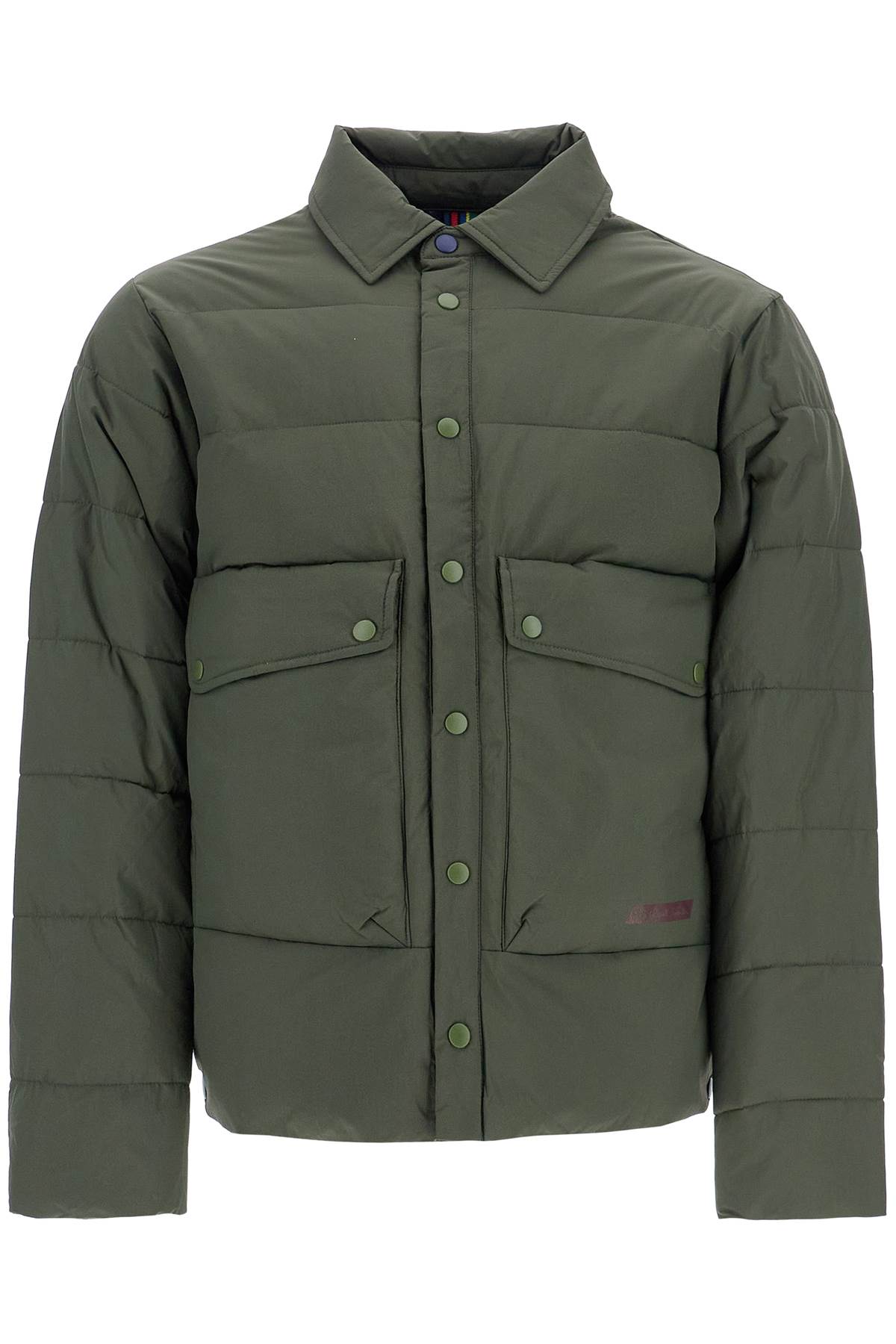 Shop Ps By Paul Smith Lightweight Recycled Nylon Down Jacket In Khaki