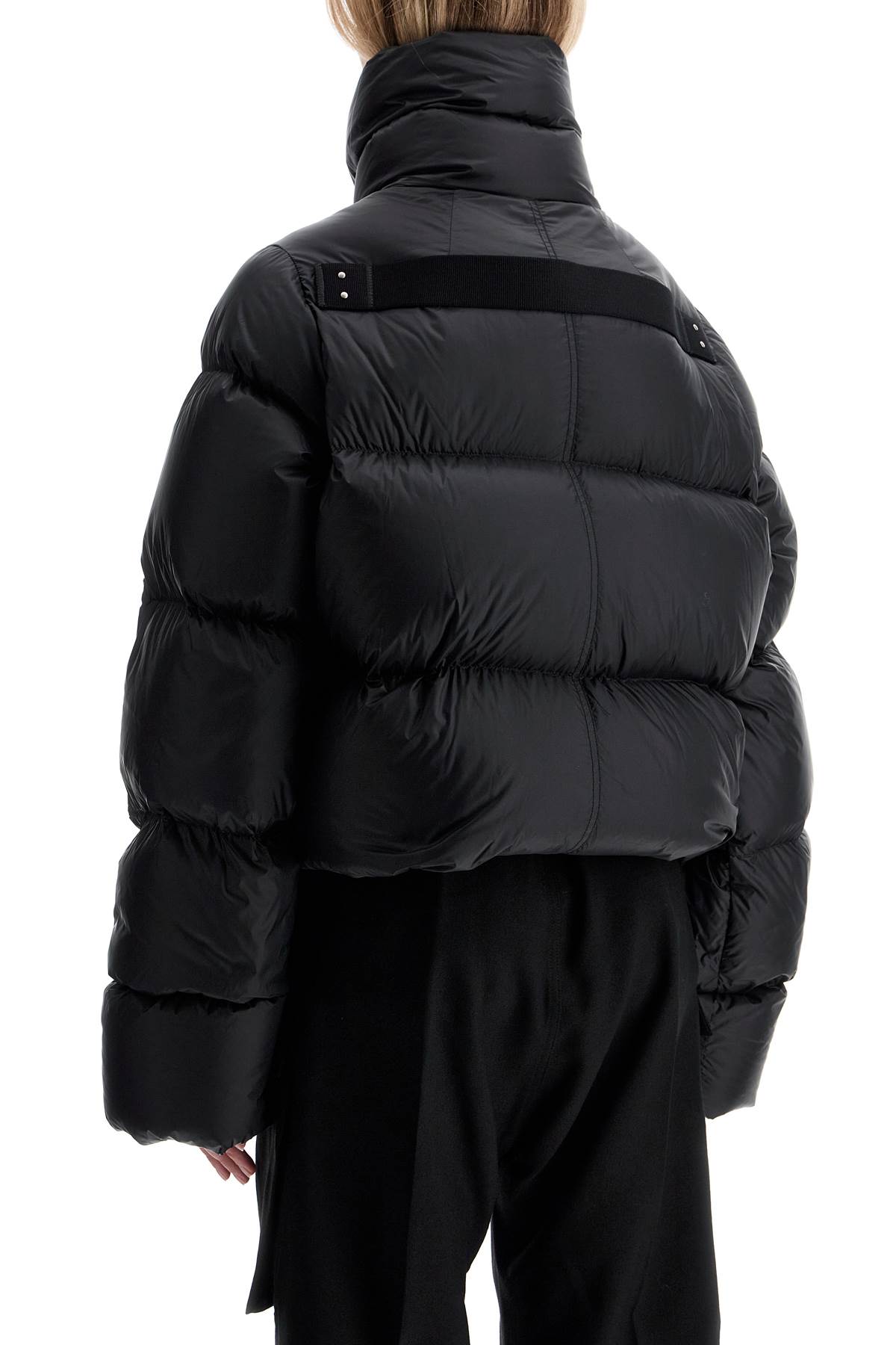 Shop Rick Owens Short Turtle Down Jacket In Black