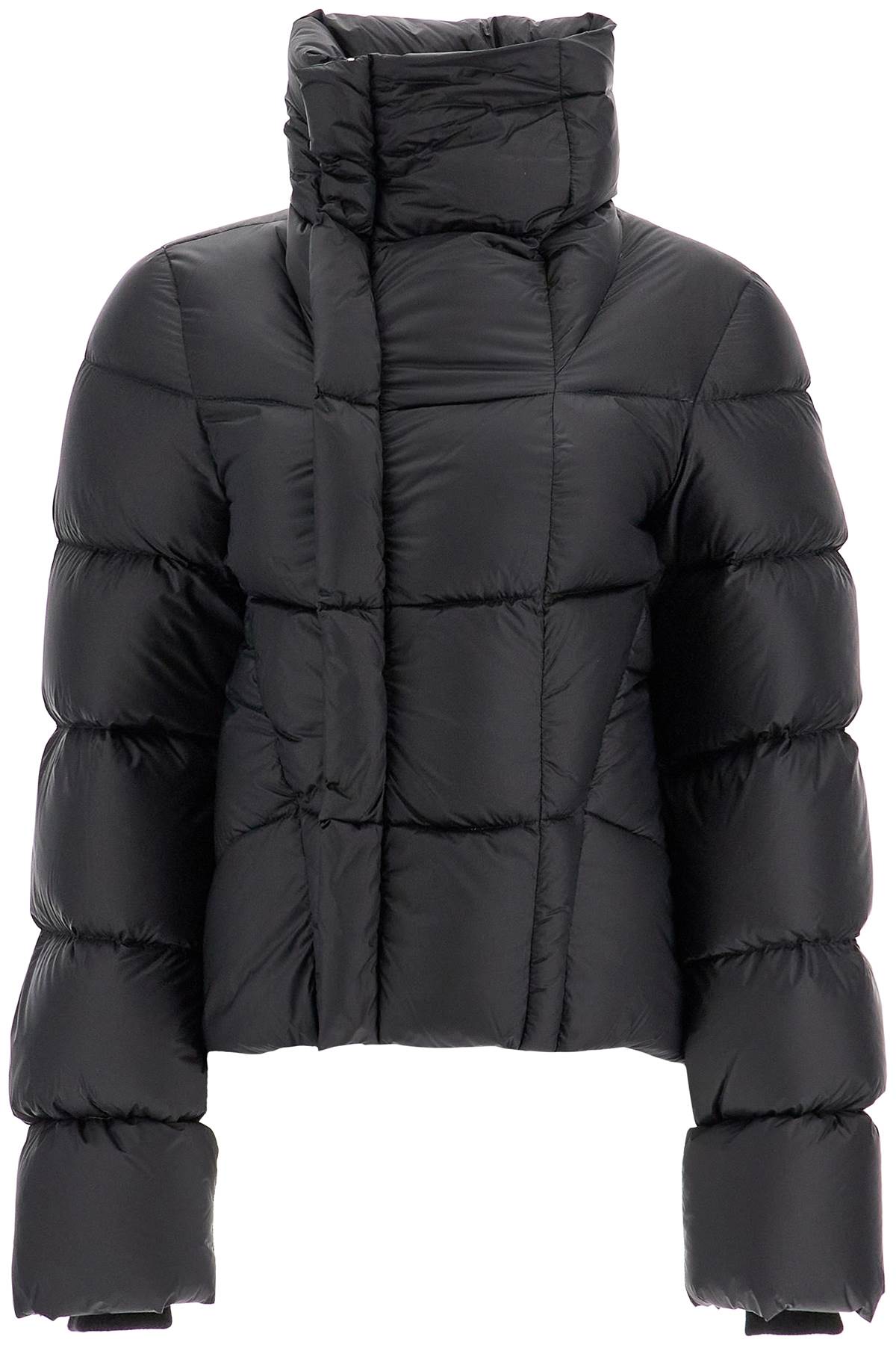 Shop Rick Owens Short Naska Down Jacket In Black