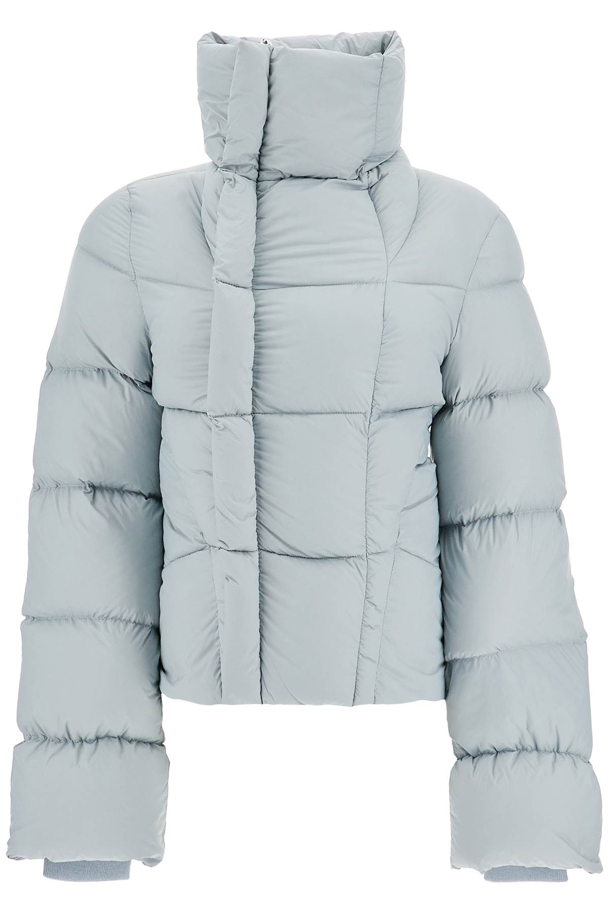 Shop Rick Owens Short Naska Down Jacket In Light Blue