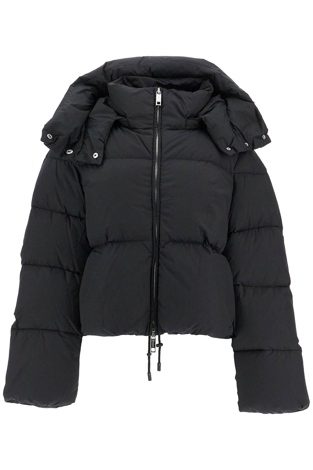 Shop Sportmax Short Oversized Beira Down Jacket In Black