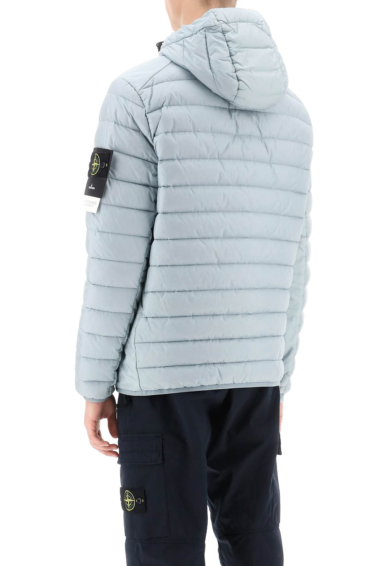Shop Stone Island Lightweight Jacket In R-nylon Down-tc In Light Blue