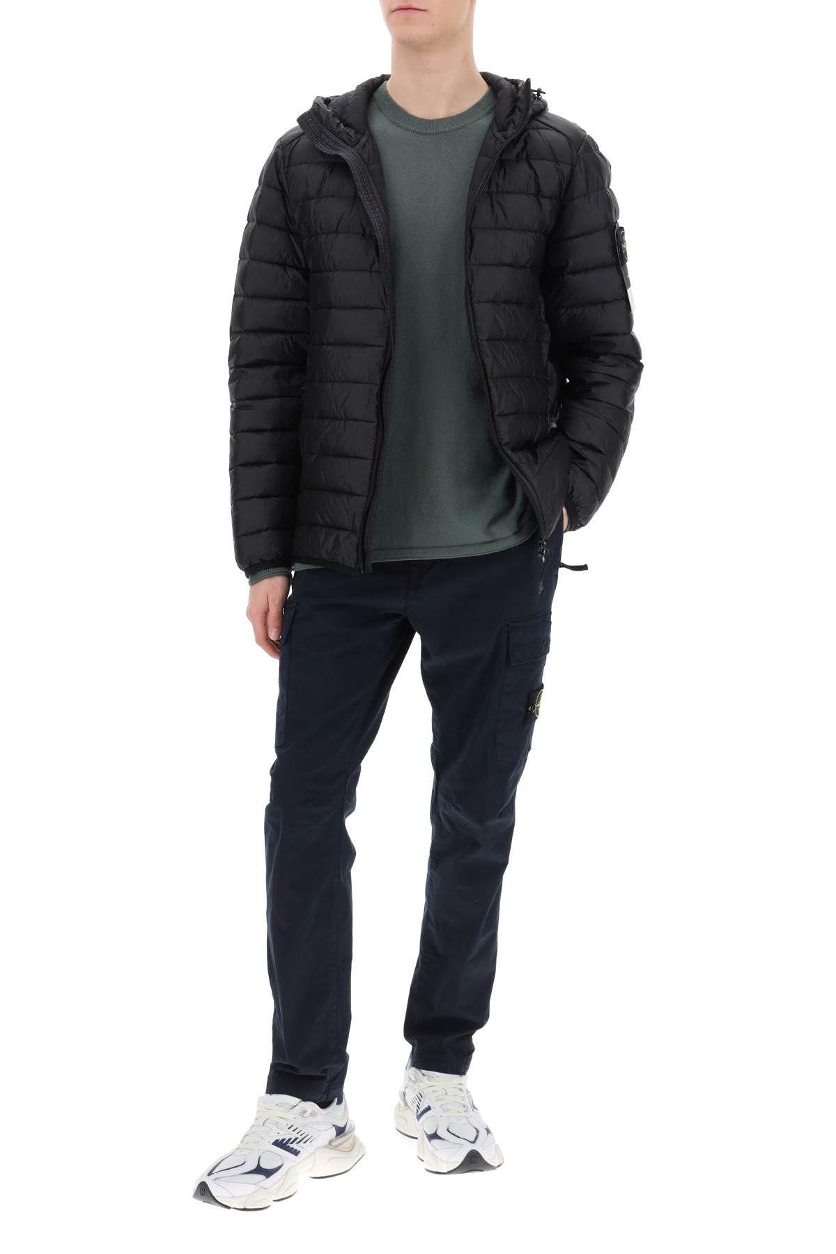 Shop Stone Island Lightweight Jacket In R-nylon Down-tc In Black